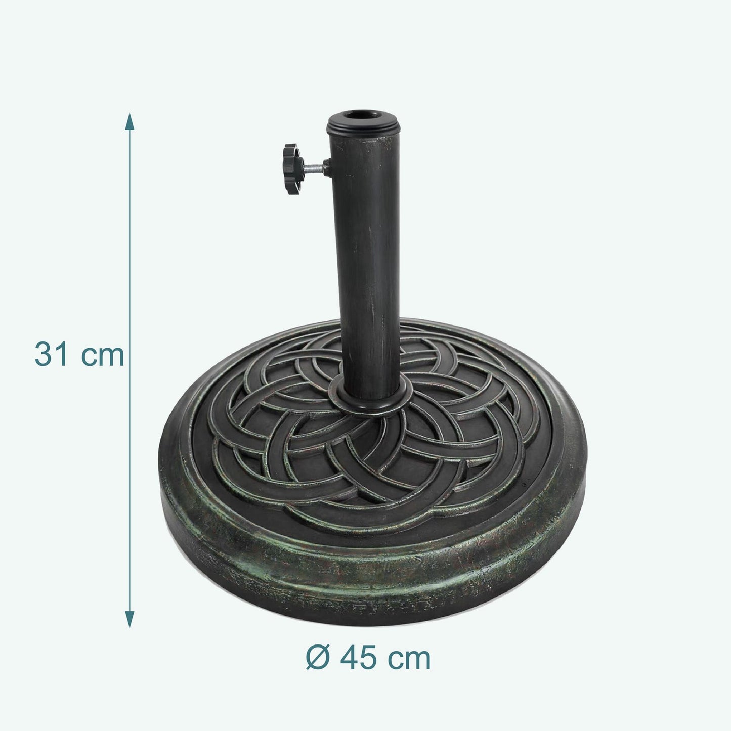 Parasol Stand 12kg – Fits Multiple Pole Sizes