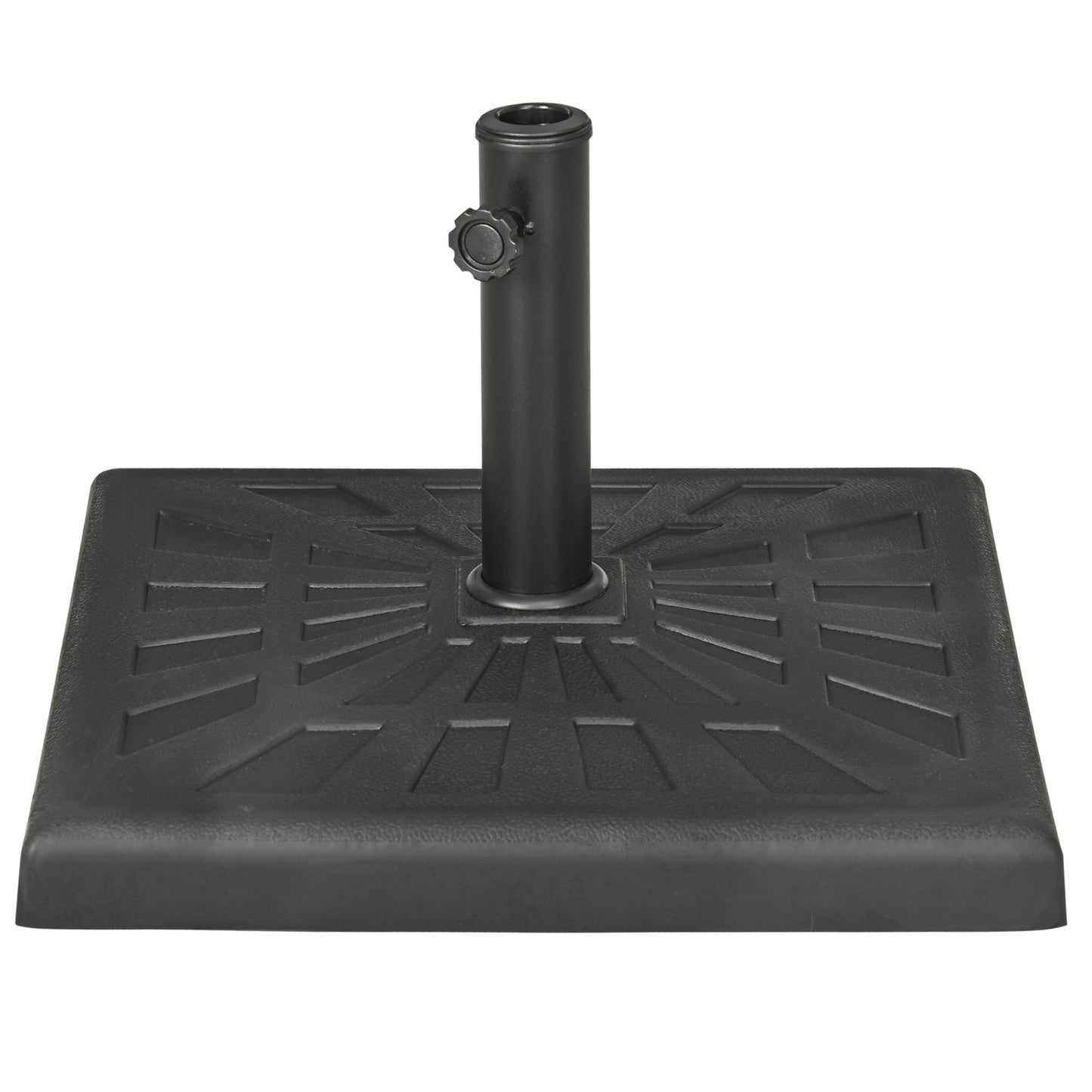 Umbrella stand, 19 kg base, fits Ø 32/38/48 mm poles, black