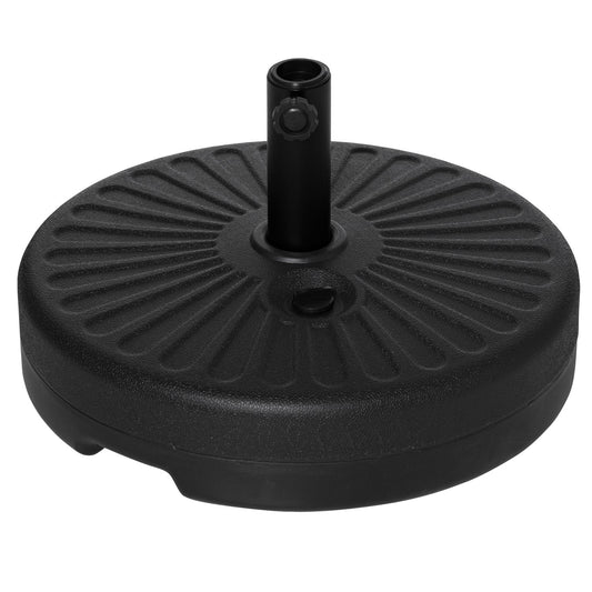Black cement parasol stand, 21-26Kg, Ø38-51mm