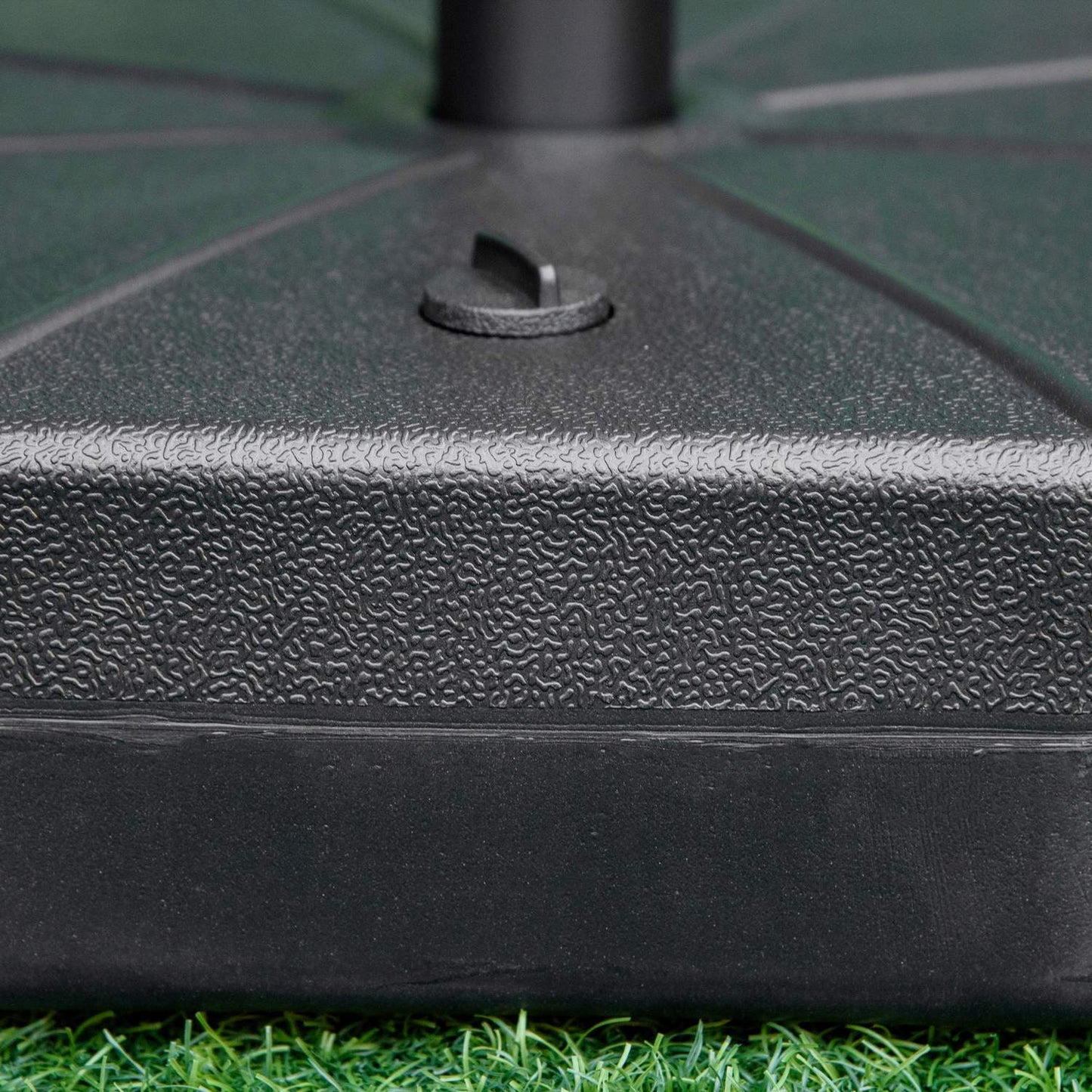 Parasol base 40 kg for 38/48 mm poles, water/sand fillable