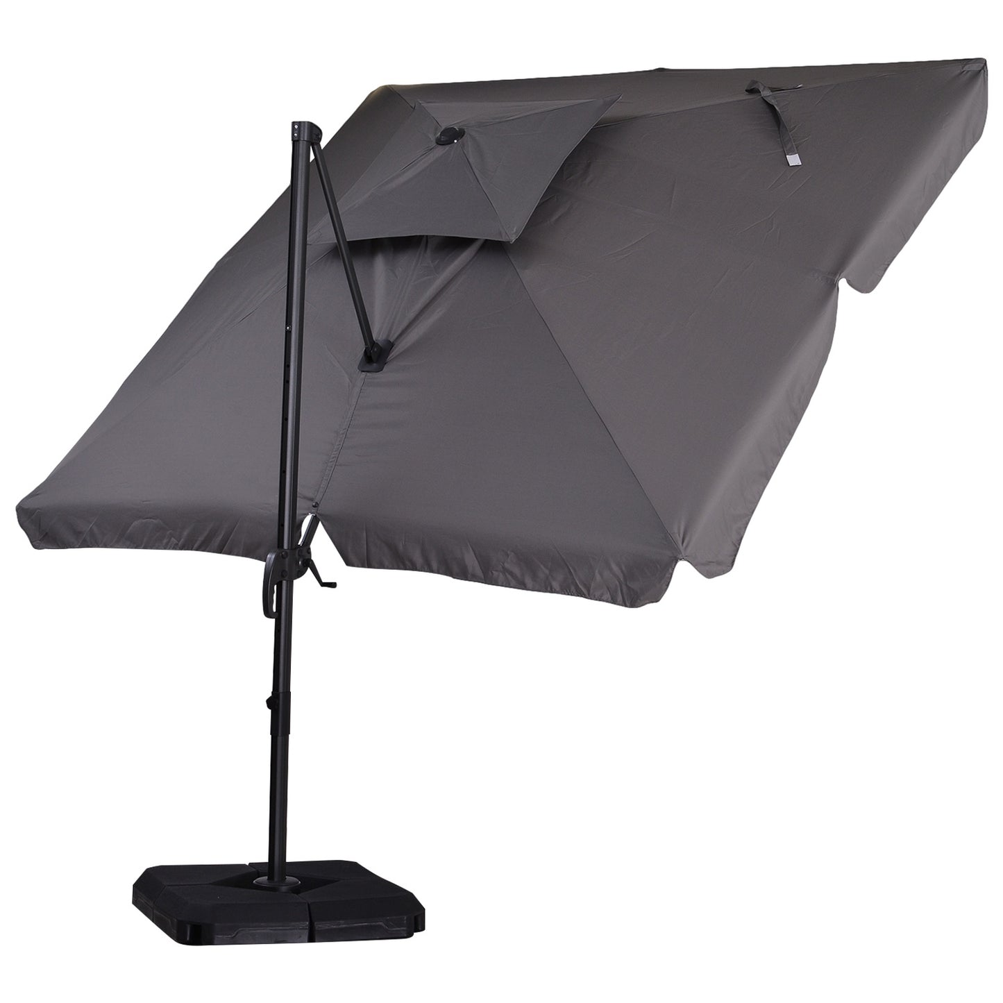 Cantilever Parasol, UV50+ with Stand & Cover, 270x270 cm