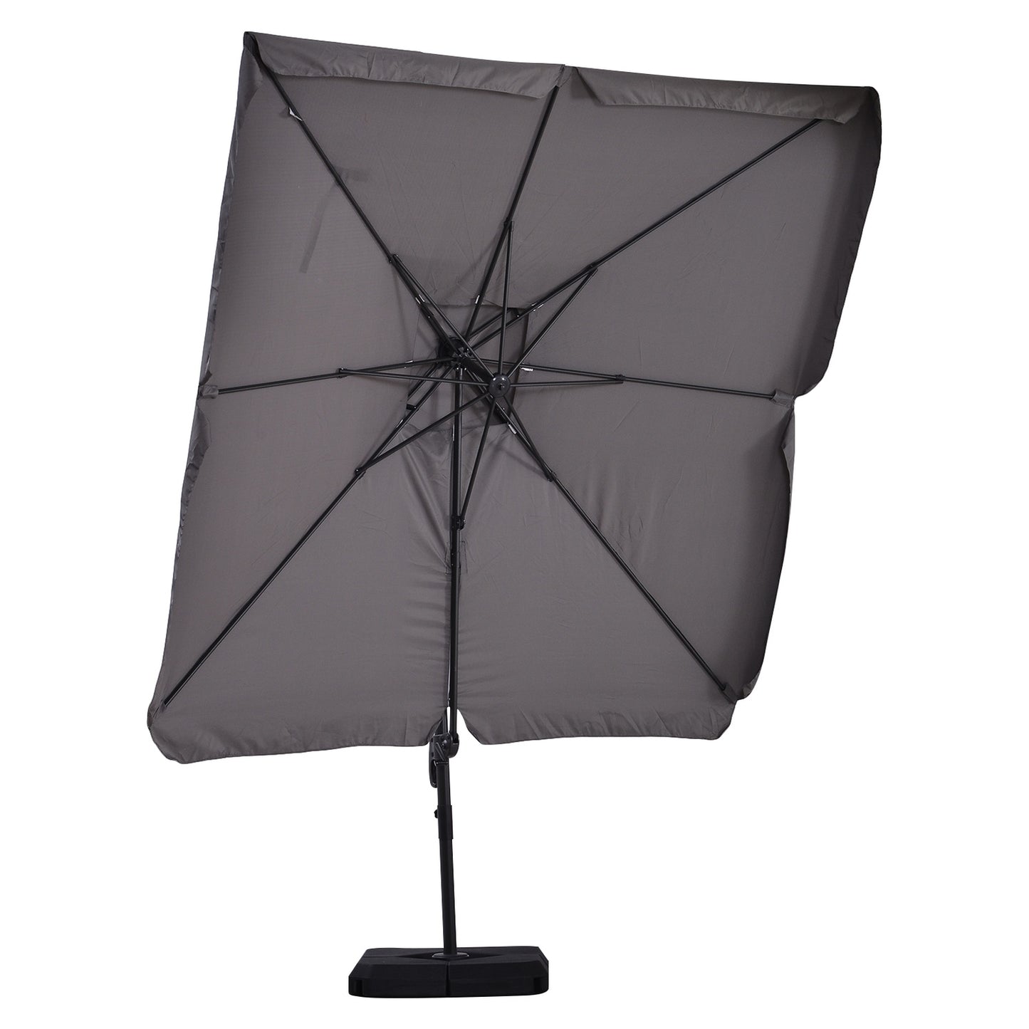 Cantilever Parasol, UV50+ with Stand & Cover, 270x270 cm