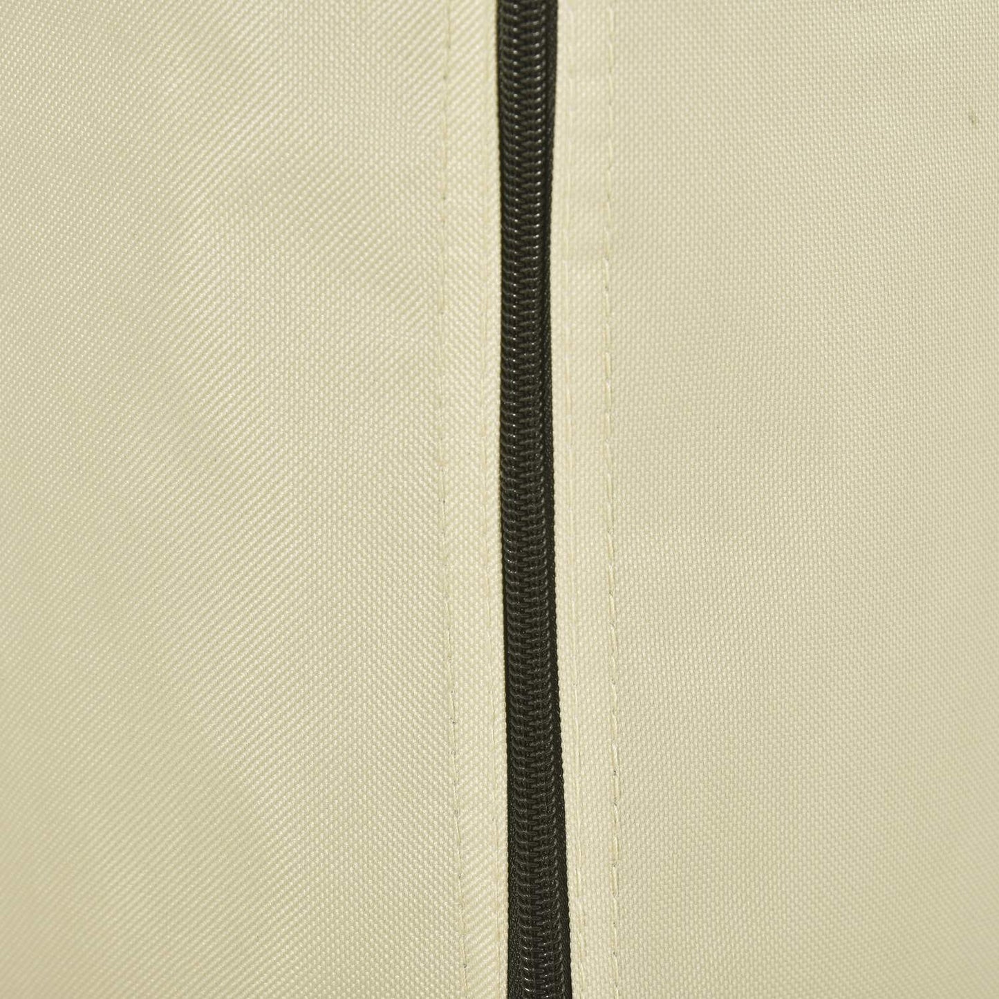 Parasol cover with zipper, durable oxford fabric, beige/coffee