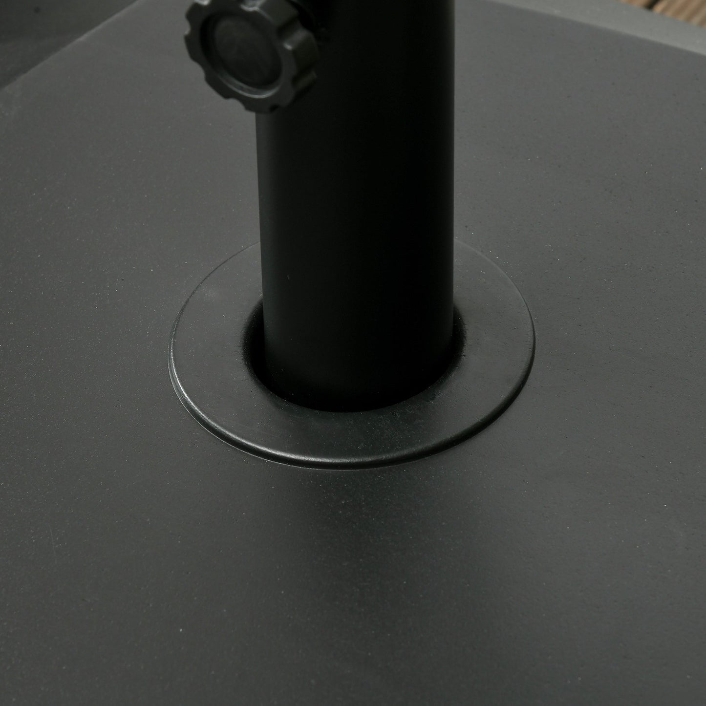 Parasol stand with wheels, fits Ø38/48mm posts, 43kg/60kg filling