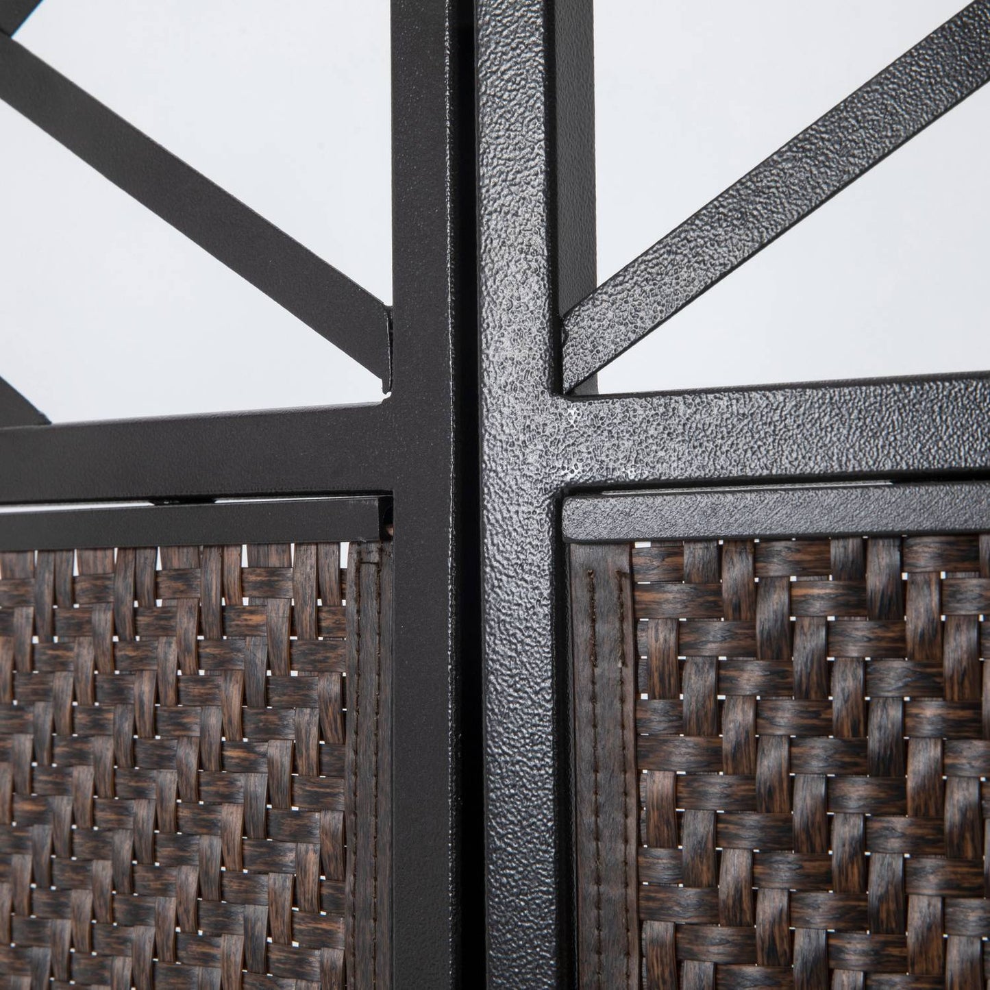 Garden room divider, Rattan look, UV resistant, 148x181 Cm