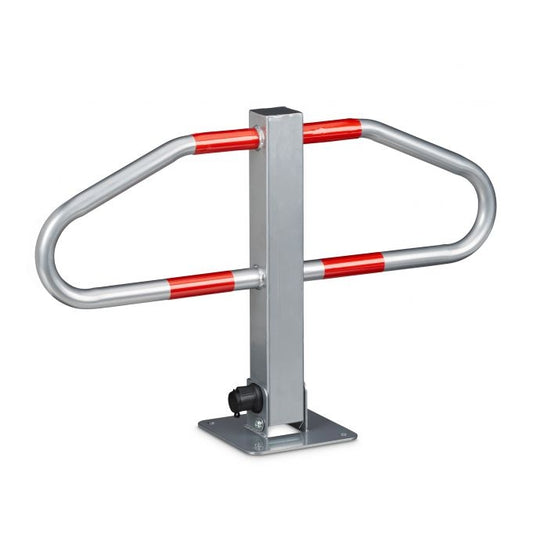 Parking boom with lock