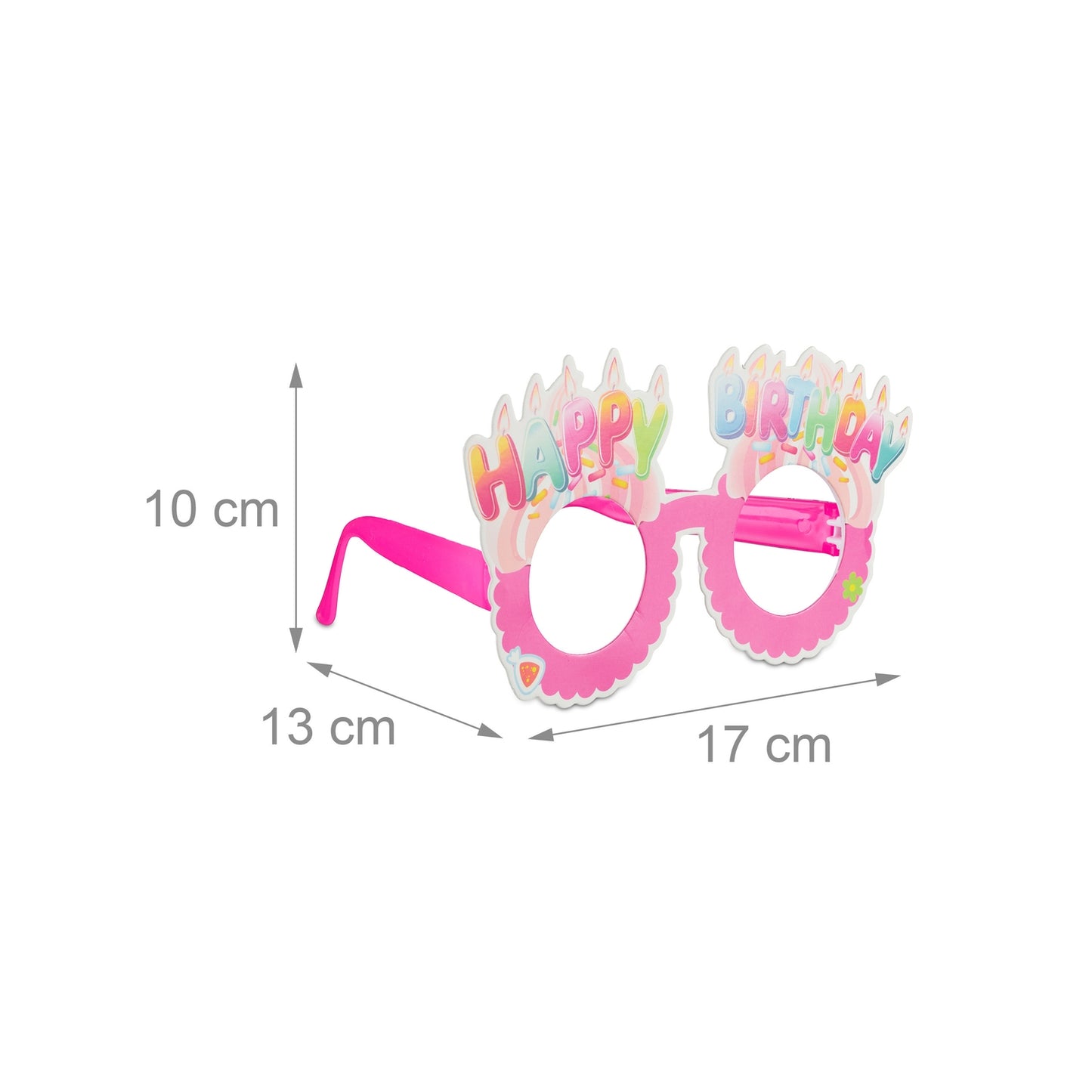 Party glasses "Happy Birthday" Set of 6 pcs