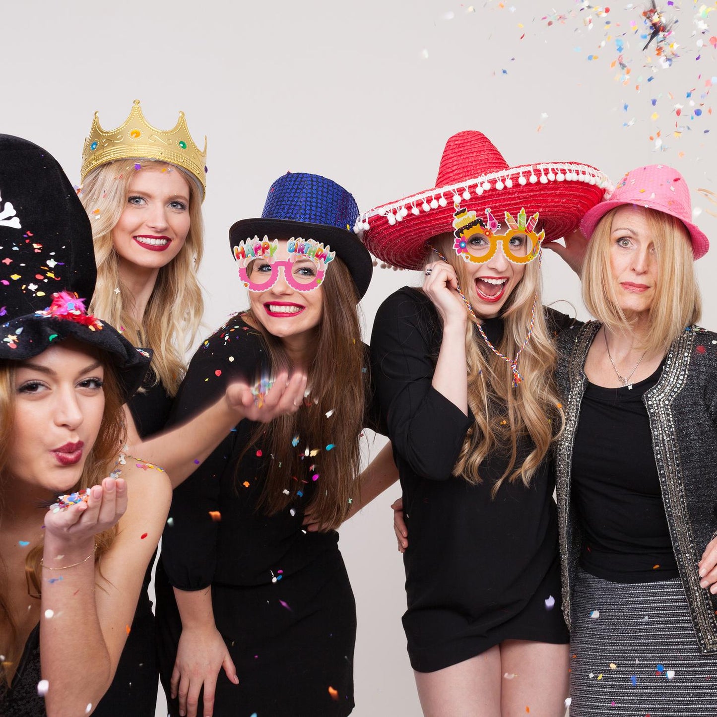 Party glasses "Happy Birthday" Set of 6 pcs