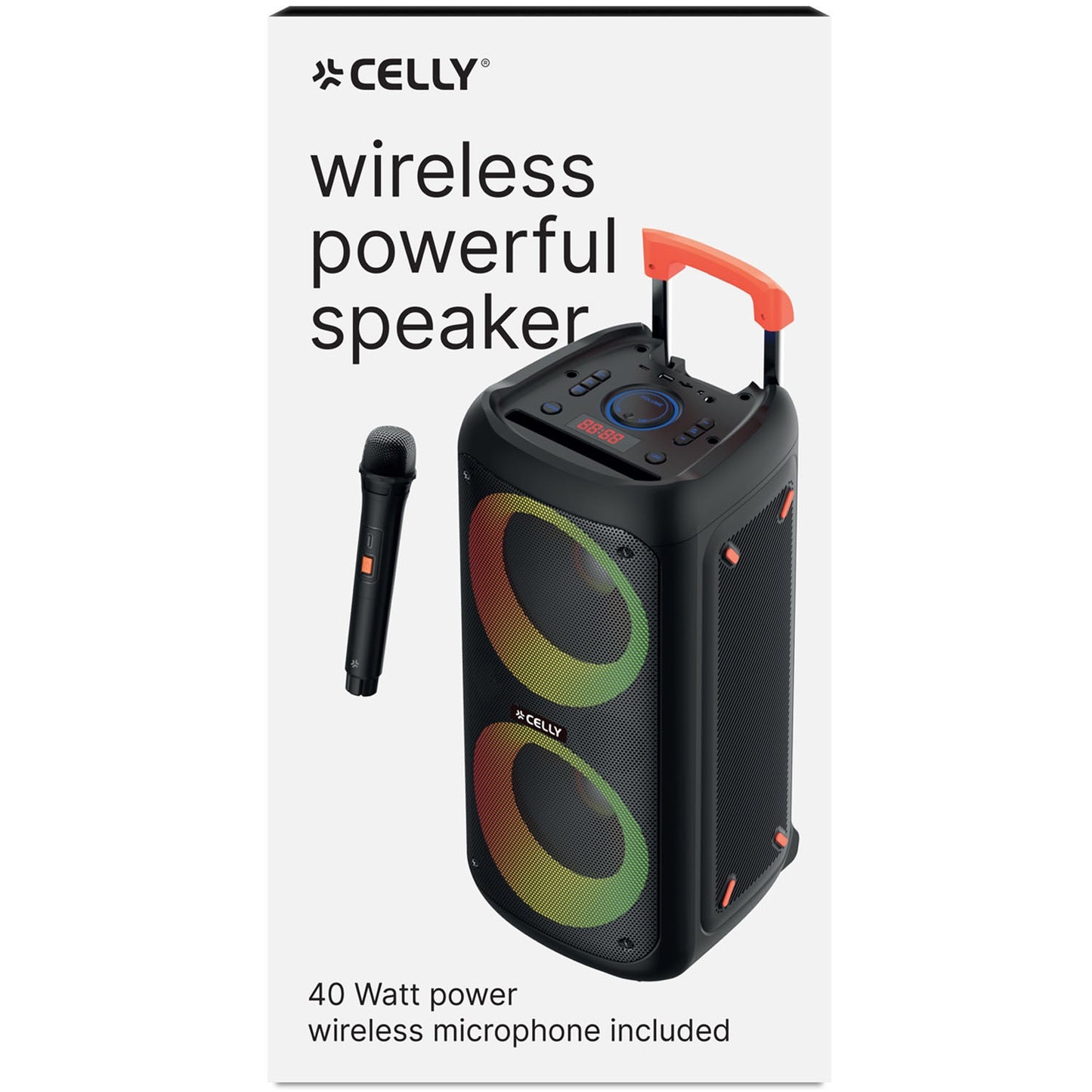 Party speaker 40W + 2 wireless microphones