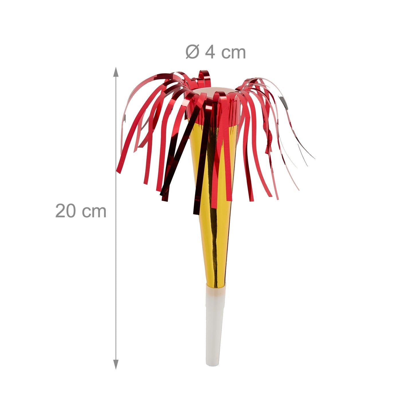 Party spout with fringes 72-pack