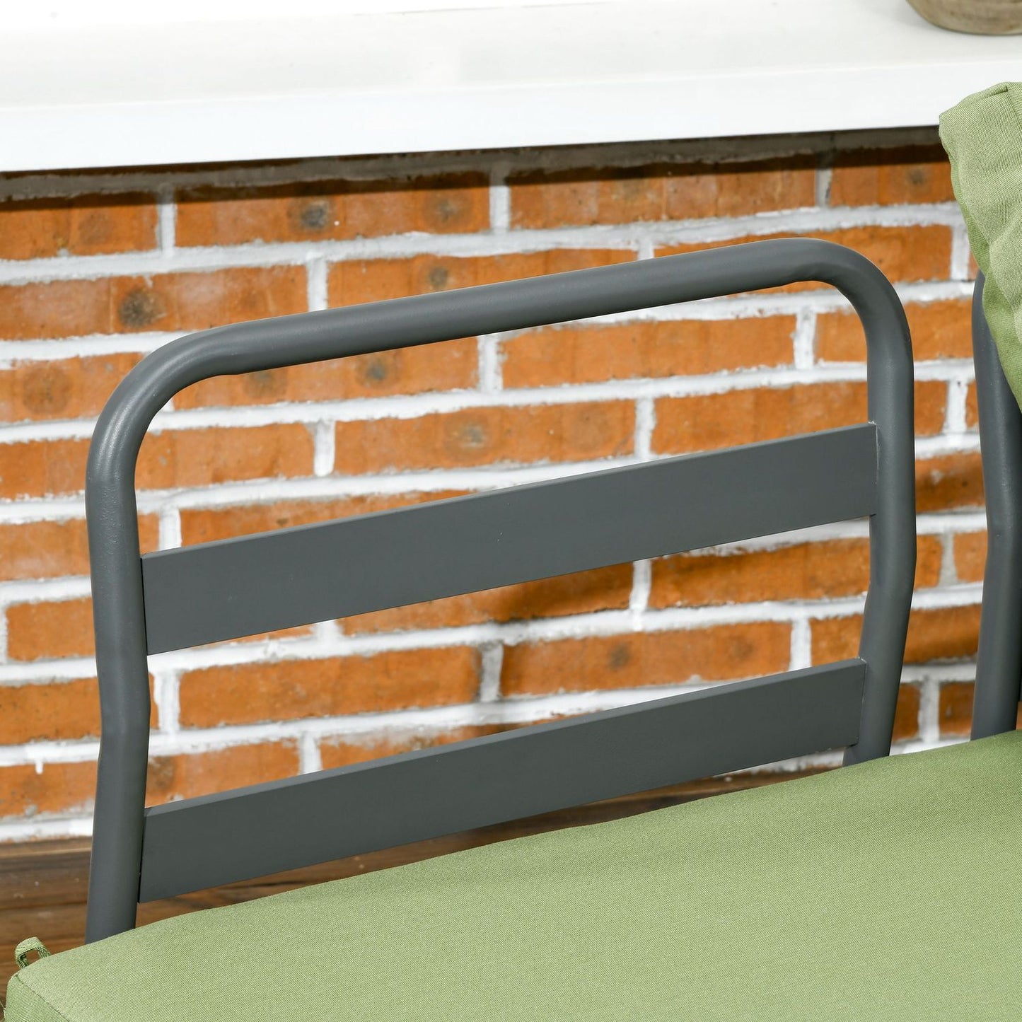 6-piece patio seating set, adjustable table, aluminum frame