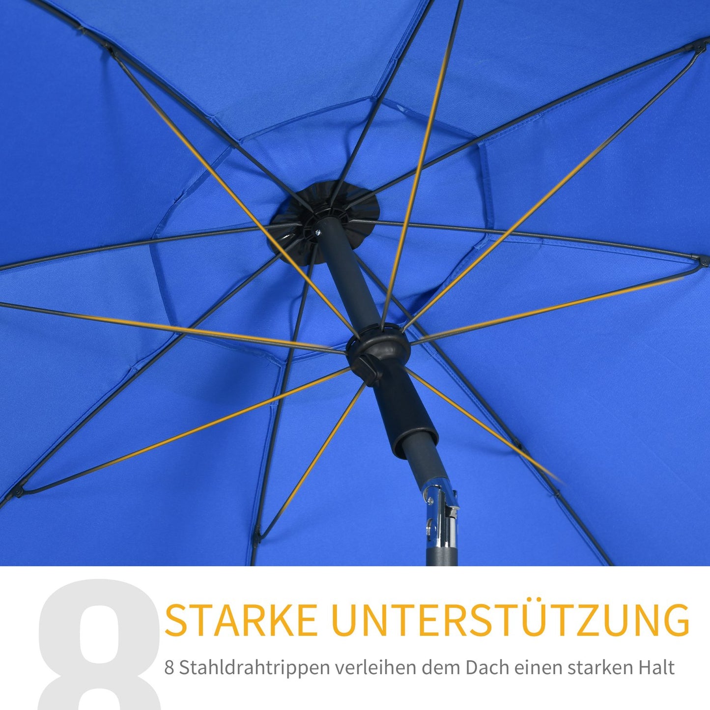 Patio umbrella, Ø180cm, UV protection, adjustable tilt