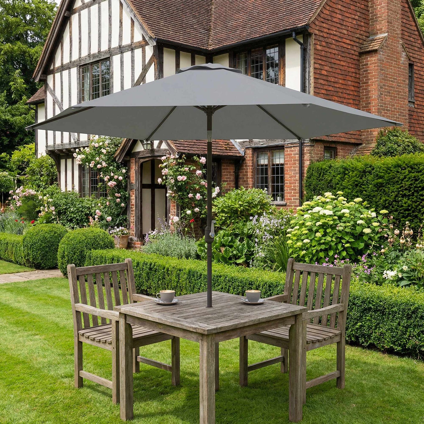 Patio Umbrella 2.95m with Tilt, UPF30+ Polyester