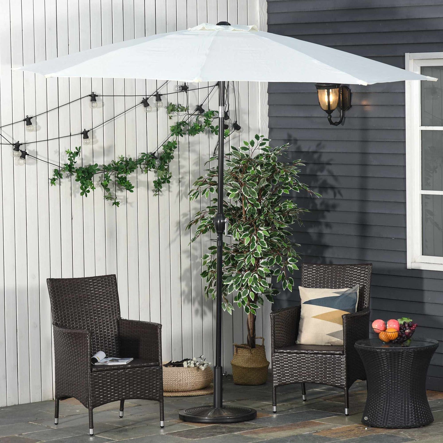 Patio Umbrella Stand, Bronze, Fits 35-48mm Poles