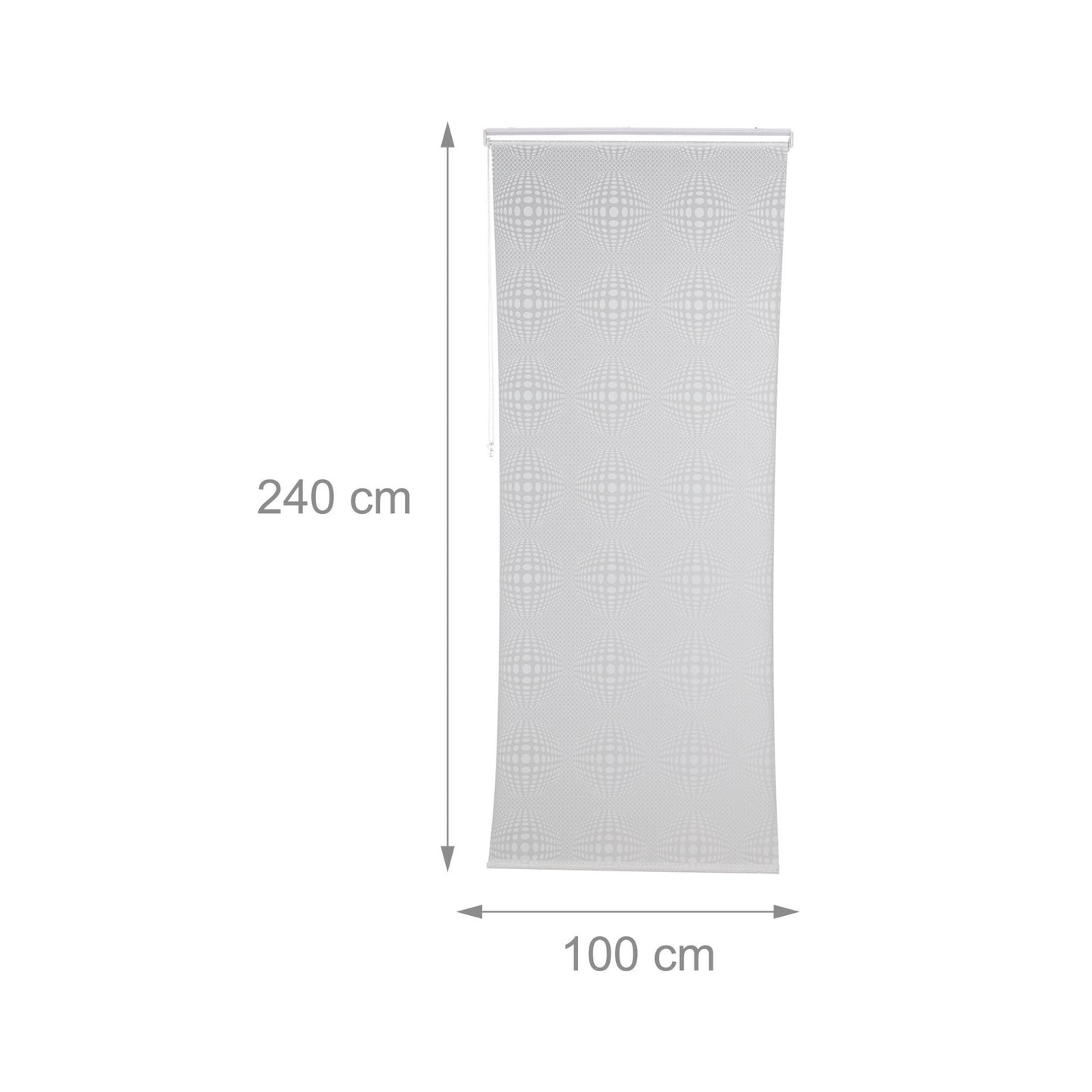 Patterned shower curtain