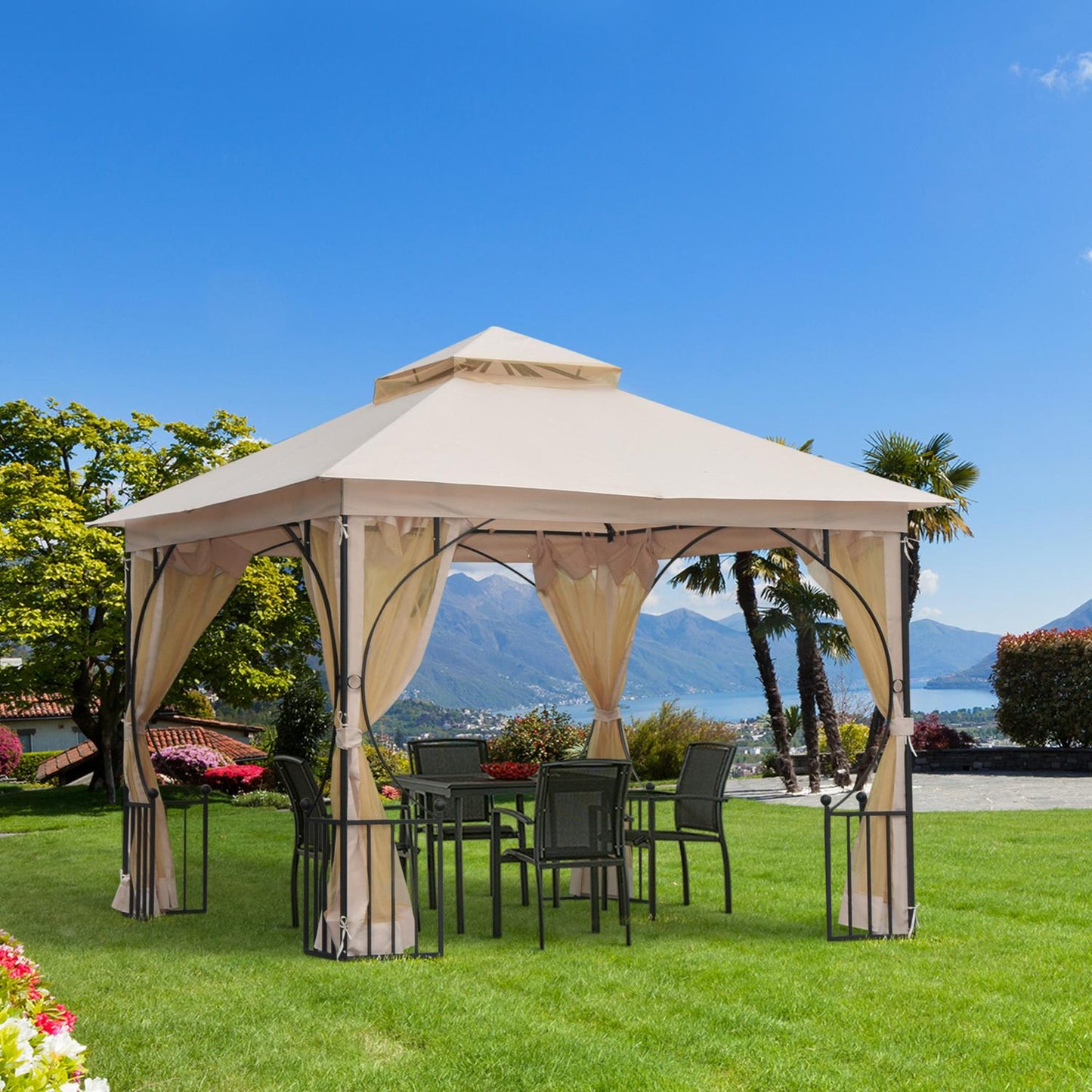 Garden party tent - double roof, 3x3M tent