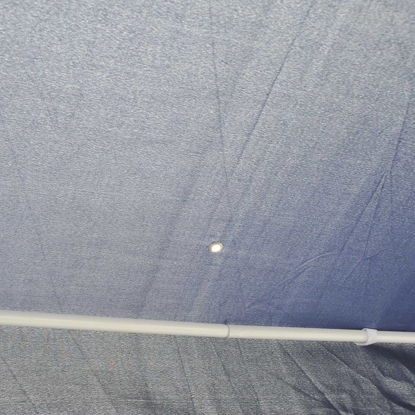 Hexagonal garden pavilion with mosquito net - blue, 195x250x250 cm