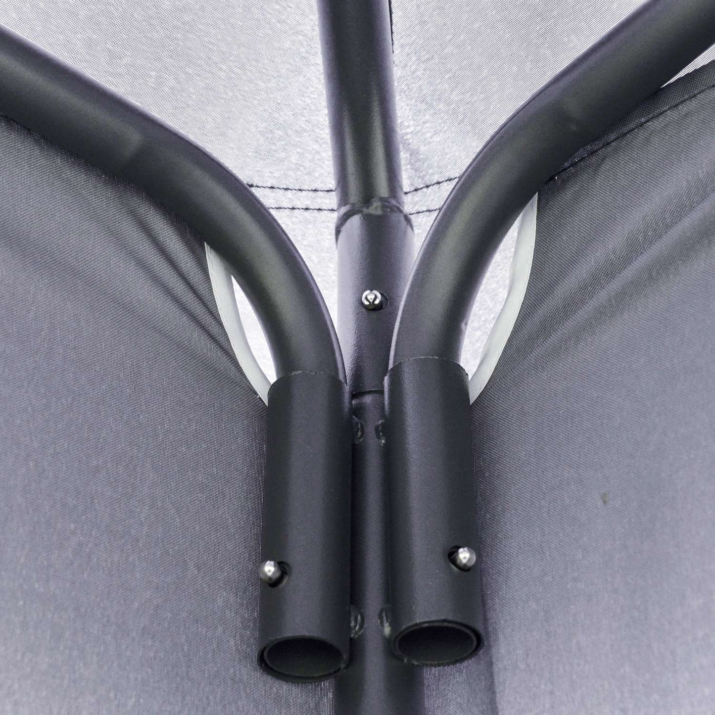 Gray metal Pavilion Party tent 3.45x3.45x2.68M Polyester