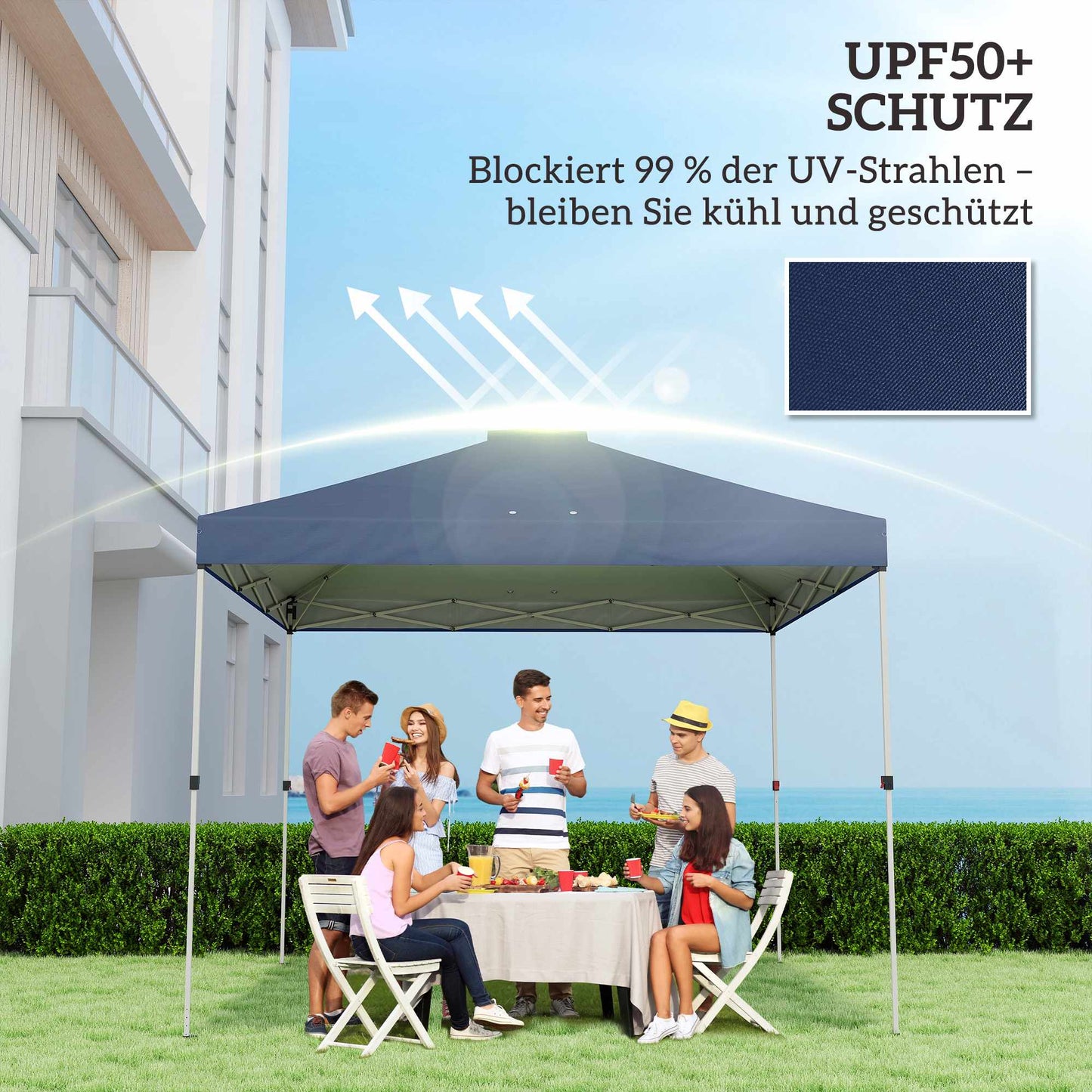 Pavilion Replacement Canopy, 300x300 cm, UV50+ Waterproof