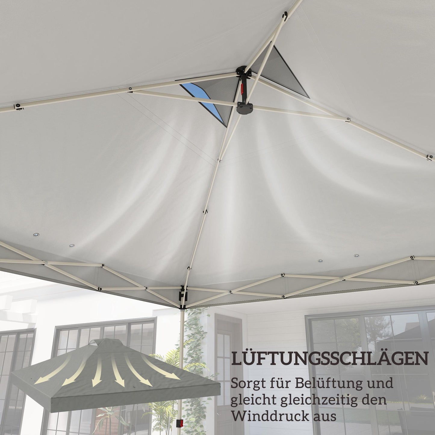Pavilion Replacement Roof, 300x300 cm, UV50+, Waterproof
