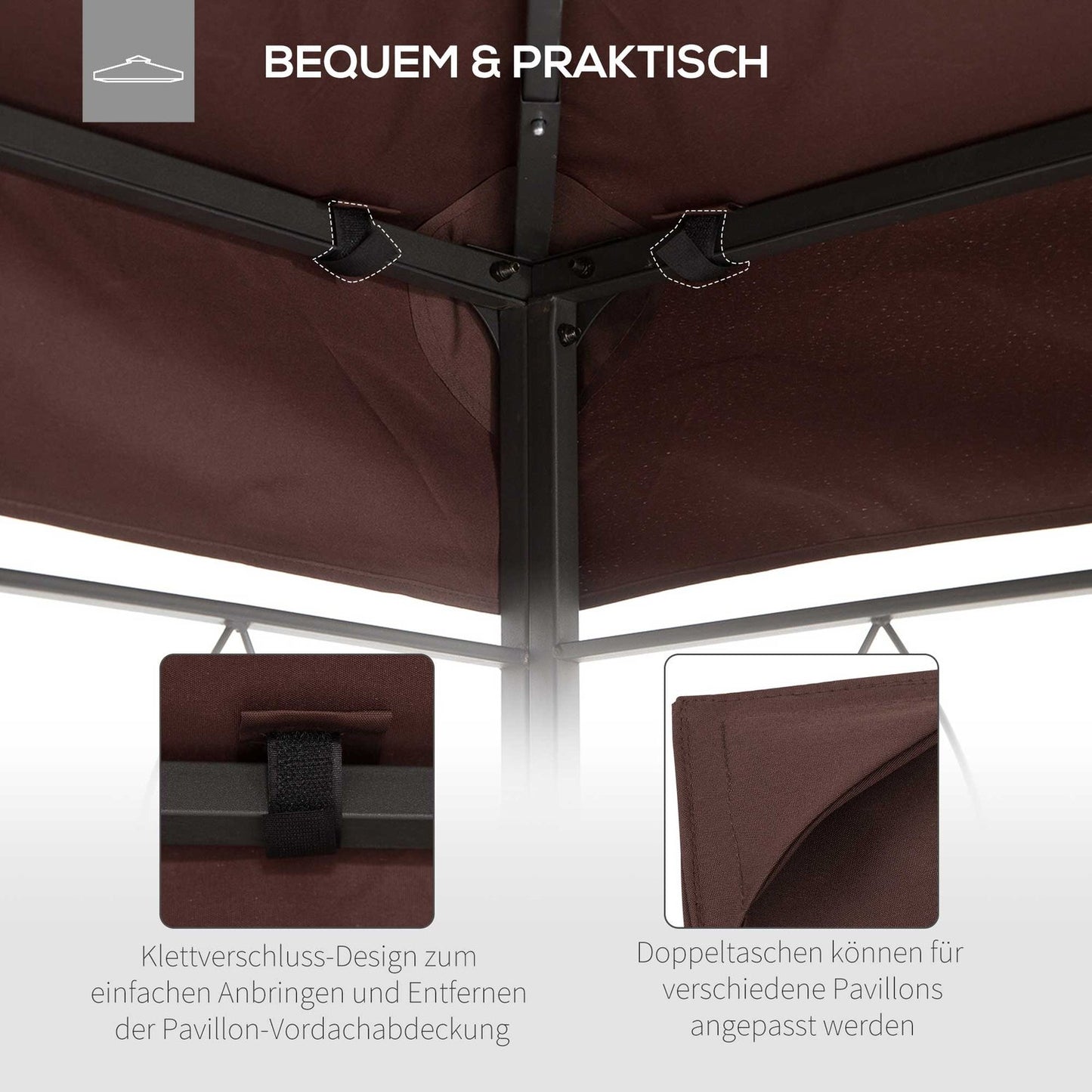 Gazebo Roof replacement 3x4M Water-repellent polyester