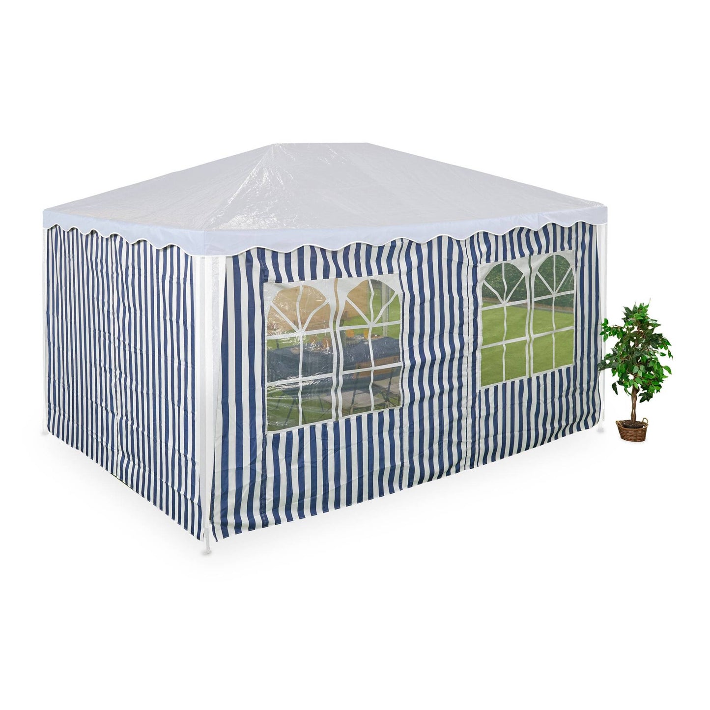 Pavilion Striped Side Panels - Set of 2