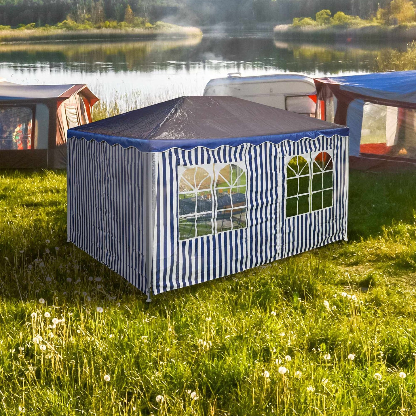 Pavilion Striped Side Panels - Set of 2