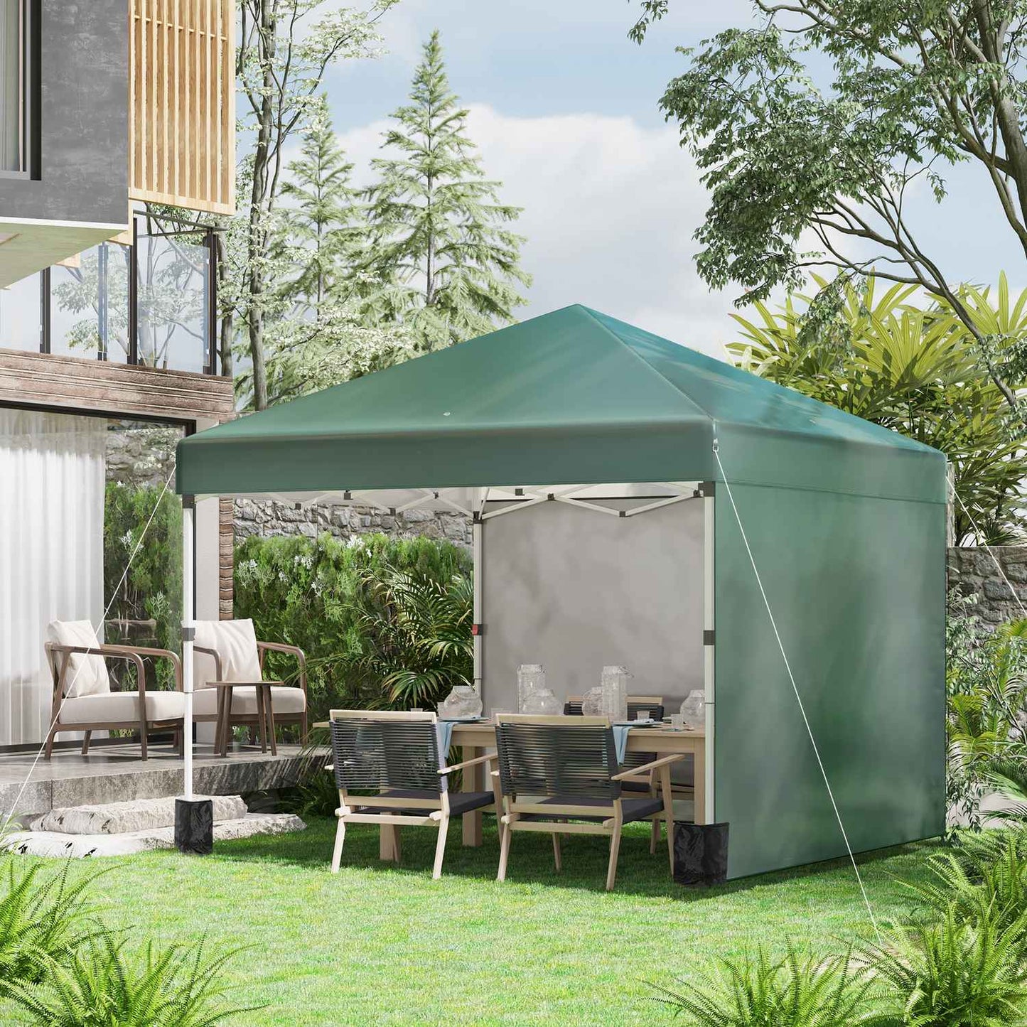 3x3m water-repellent pop-up pavilion, UV 30+