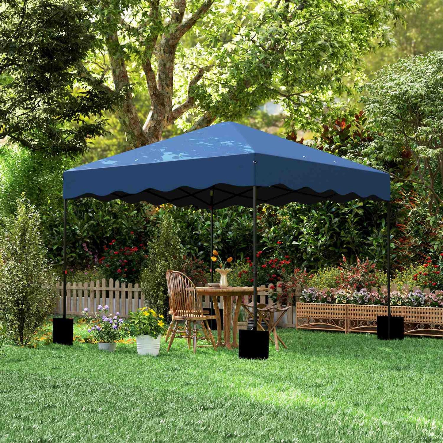 Pop-up garden pavilion, 3x3m, water-repellent, UV 50+