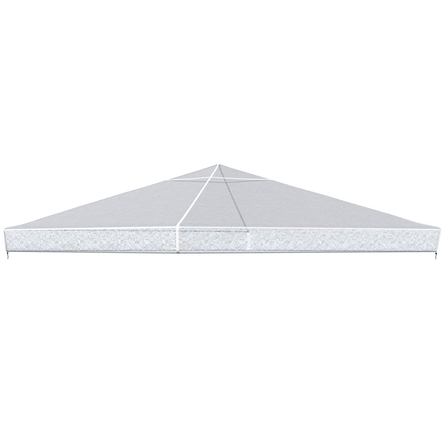 Waterproof 3x3m pavilion roof cover - winterproof, transparent