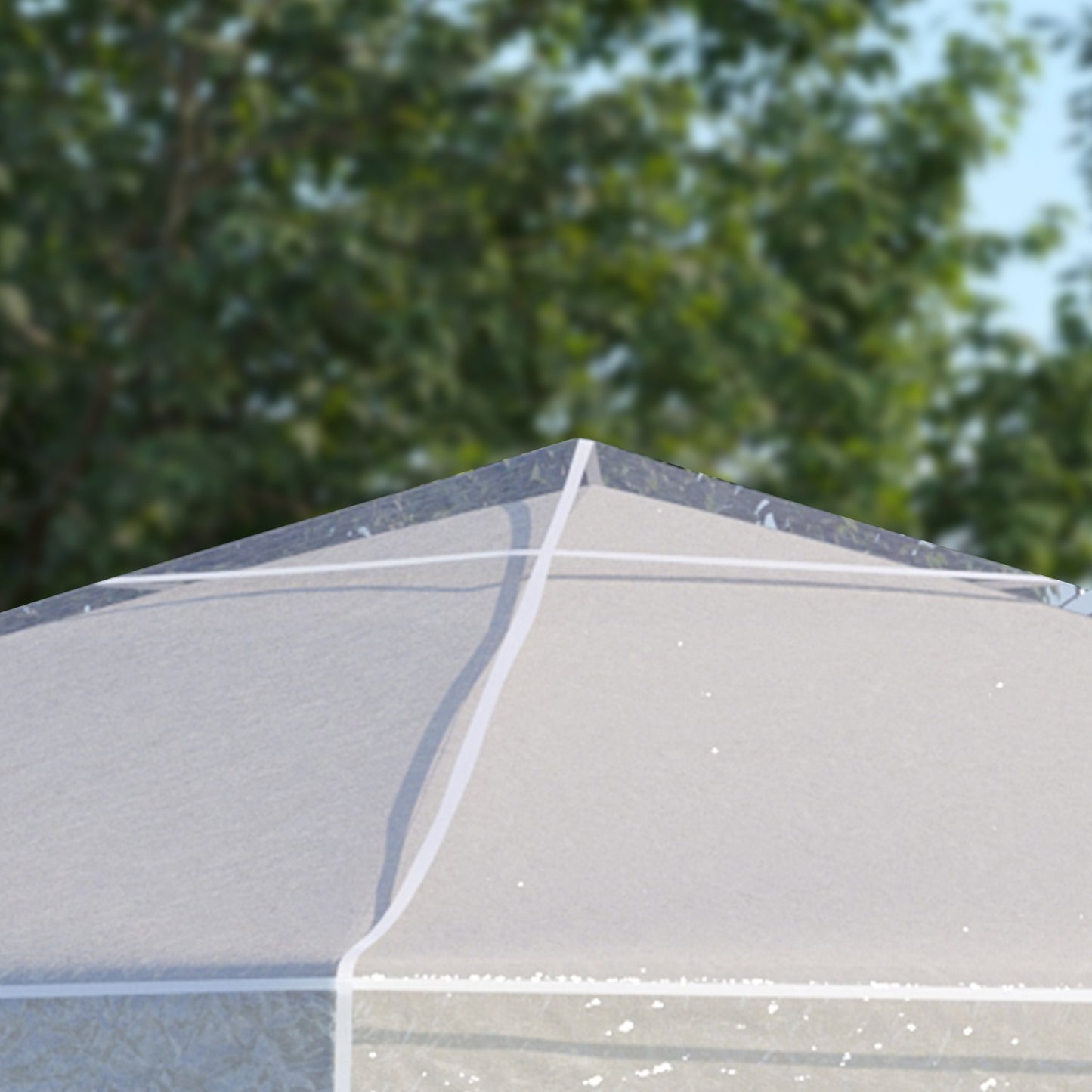 Waterproof 3x3m pavilion roof cover - winterproof, transparent