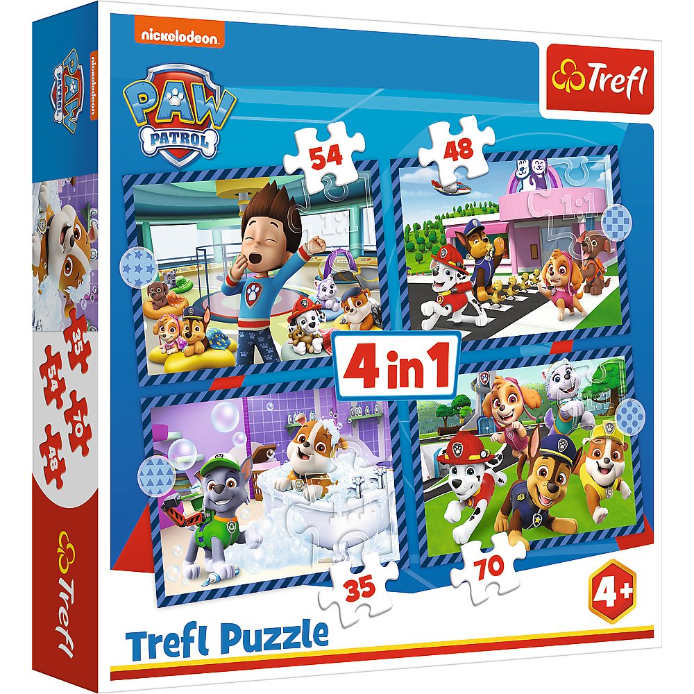 Paw Patrol 4-in-1 Puzzle Set for Kids