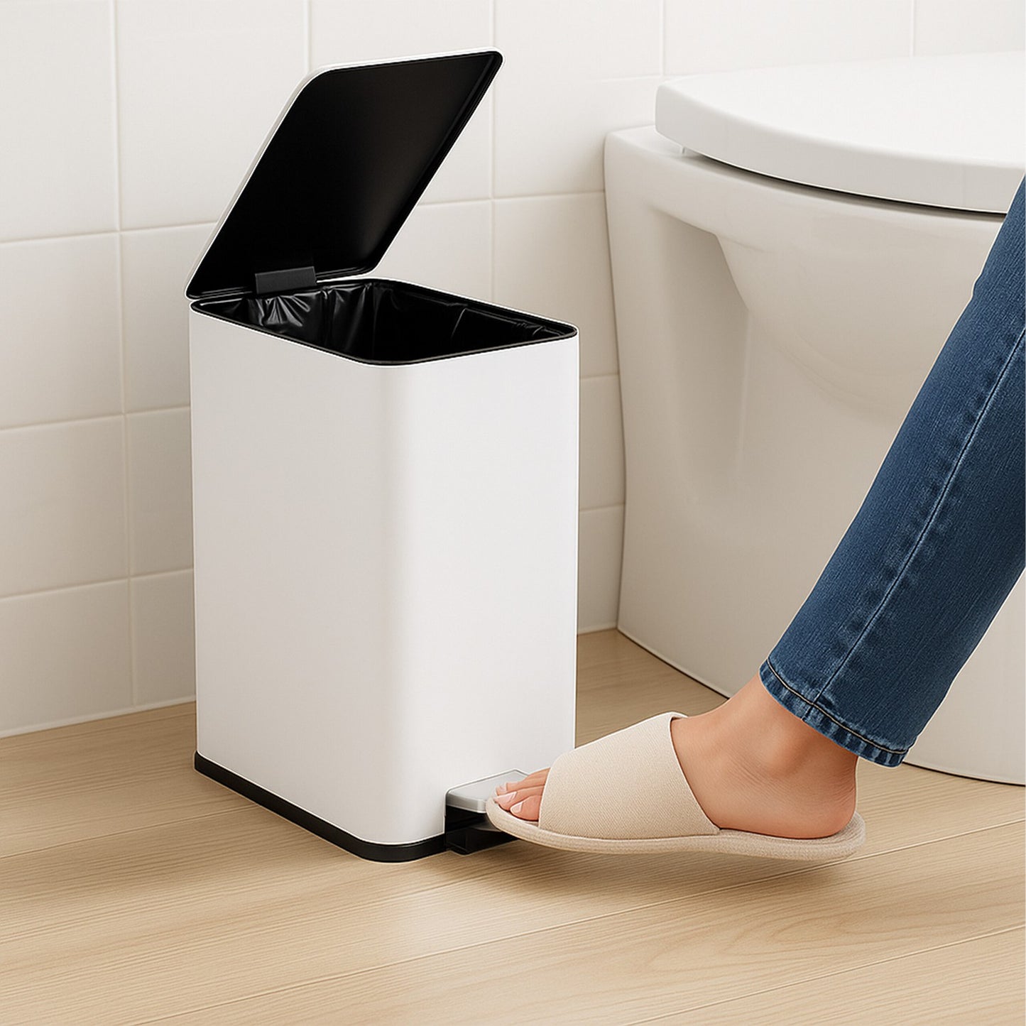 Pedal Bin 10L – Soft-Close, Hands-Free Disposal