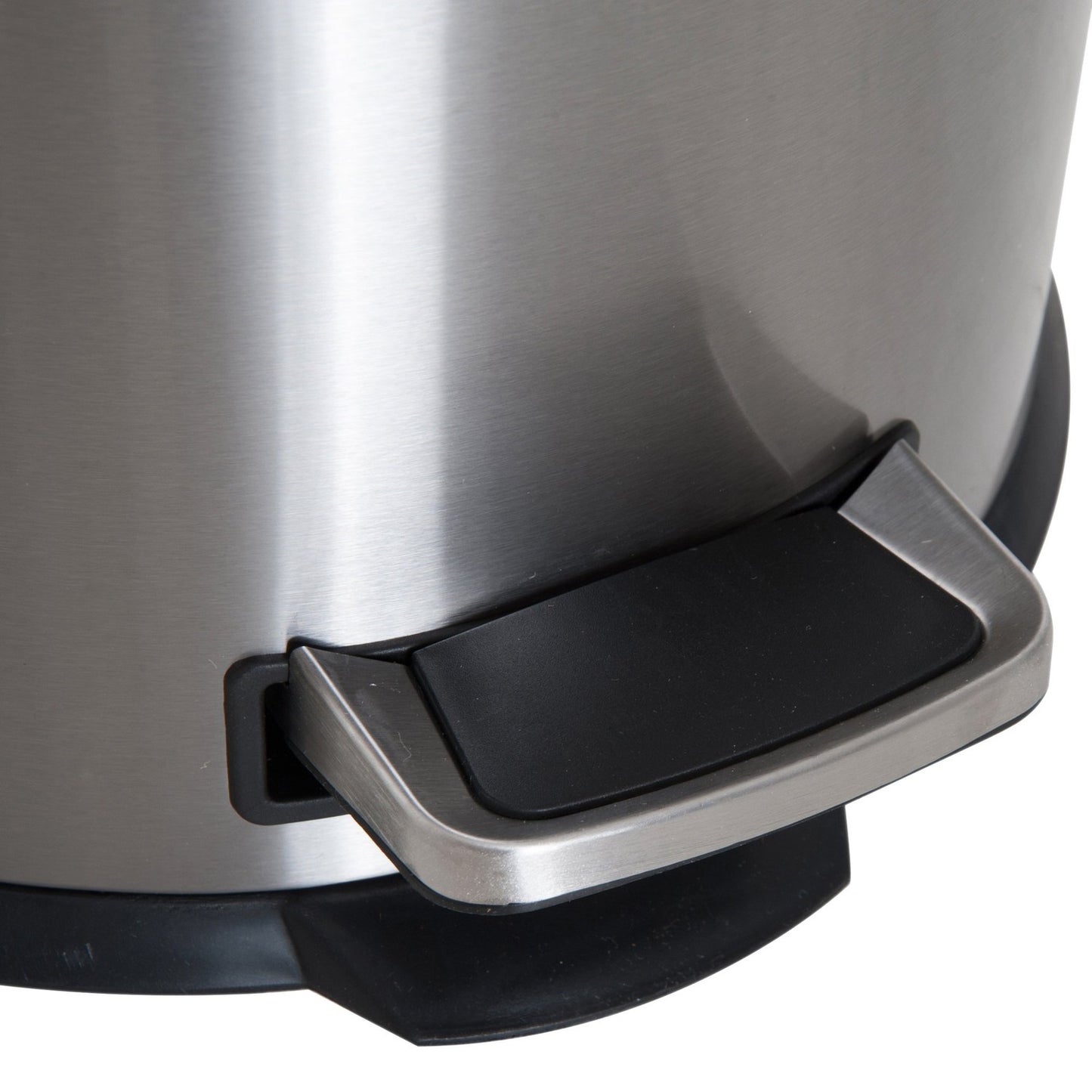 30L pedal container in stainless steel with inner compartment