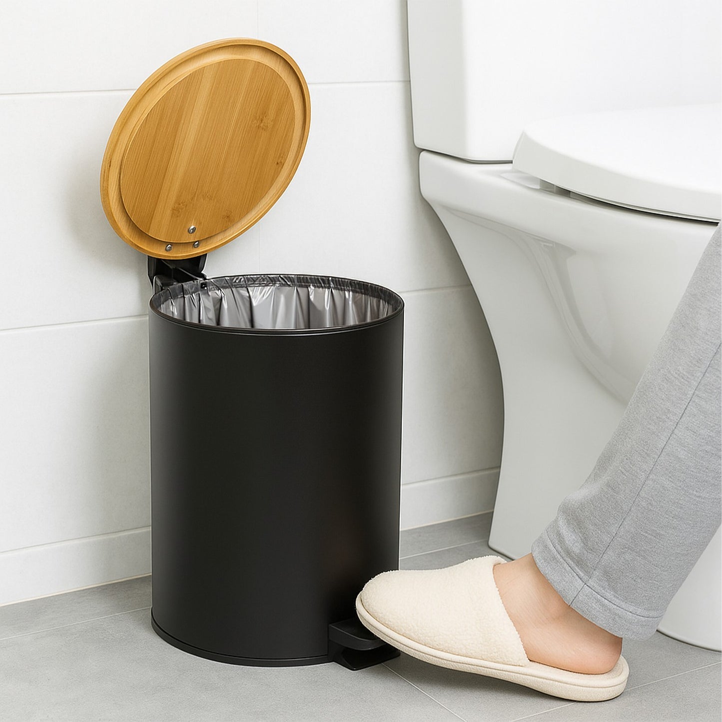 Pedal Bin 5L with Soft-Close Lid and Liners