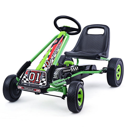 Pedal go-kart pedal-operated ride-on car children's car pedal vehicle 98 x 59 x 61cm green + black