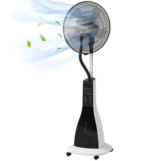 Fog fan with remote control, 3L tank, 3 speeds, black