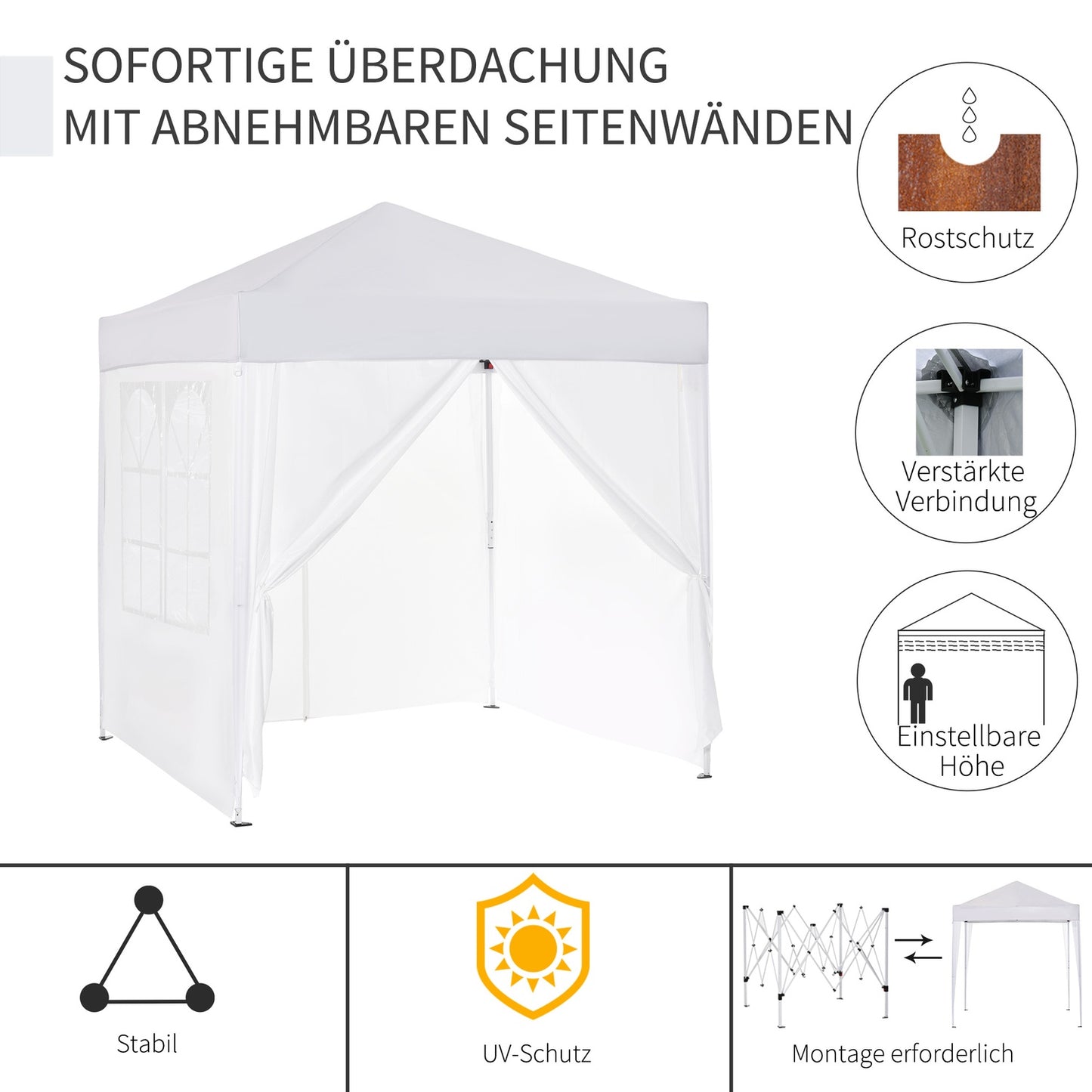 Metal tent pegs and rope with Oxford carrying case