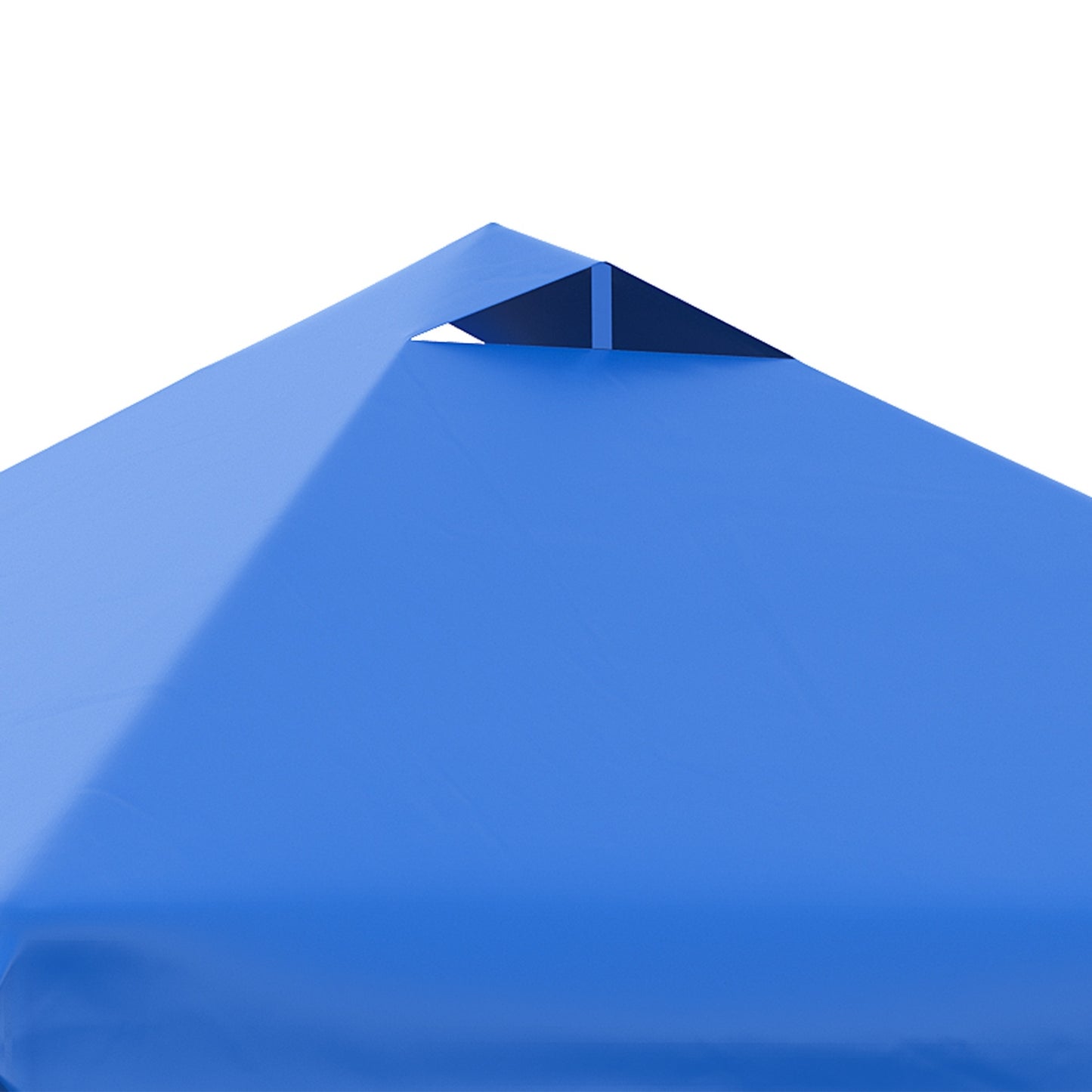 Metal pegs and rope - Blue Oxford material