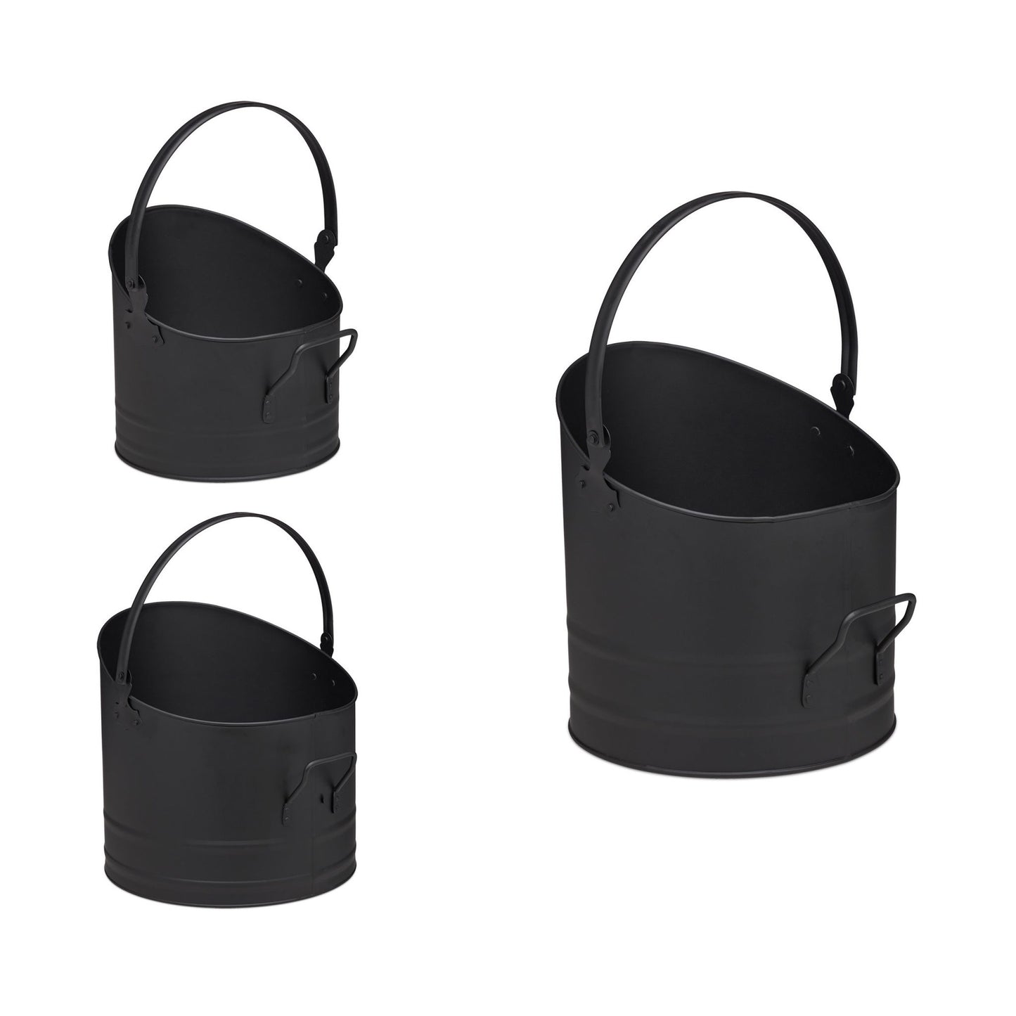 Pellet bucket set of 3