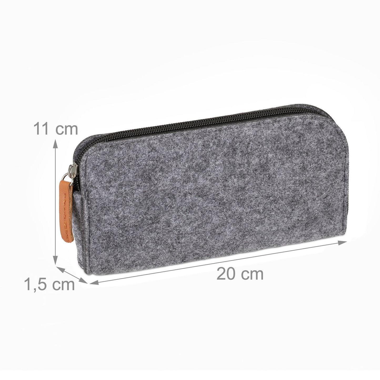 Pencil case in felt, set of 3