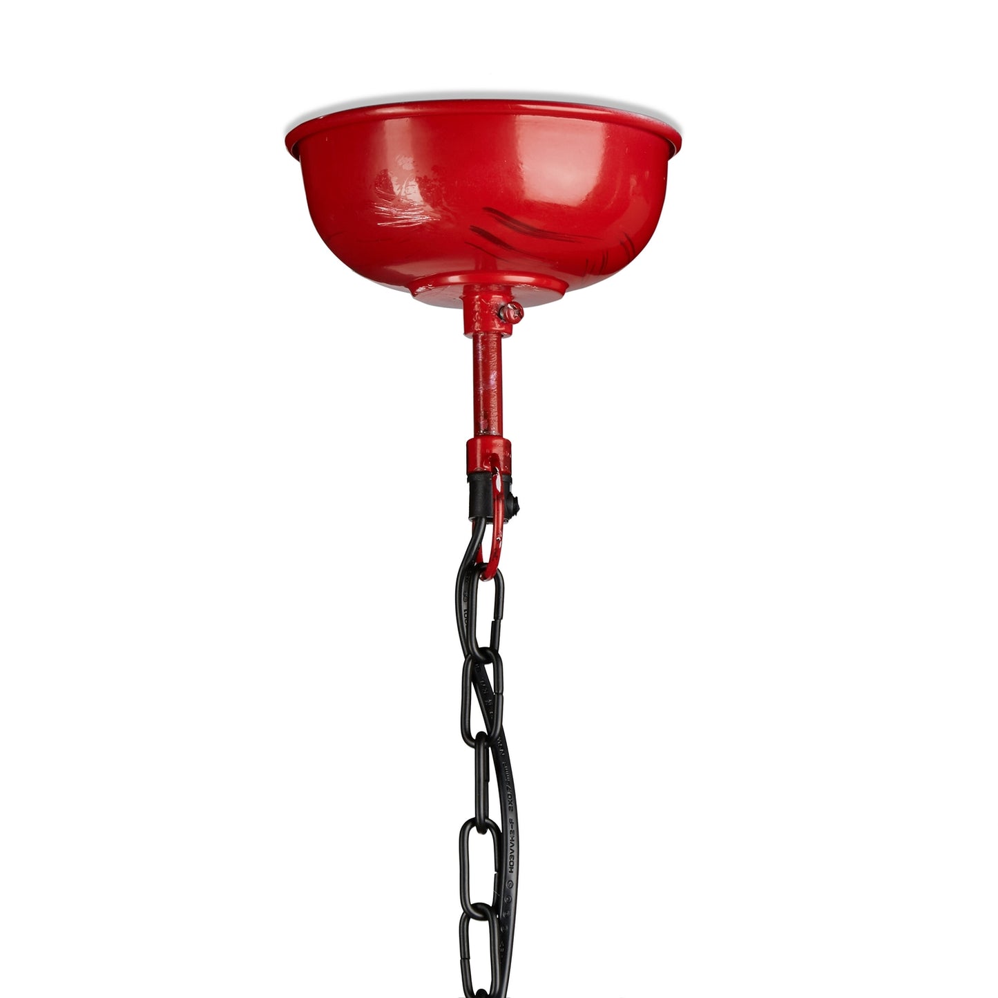 Pendant lamp industrial style red