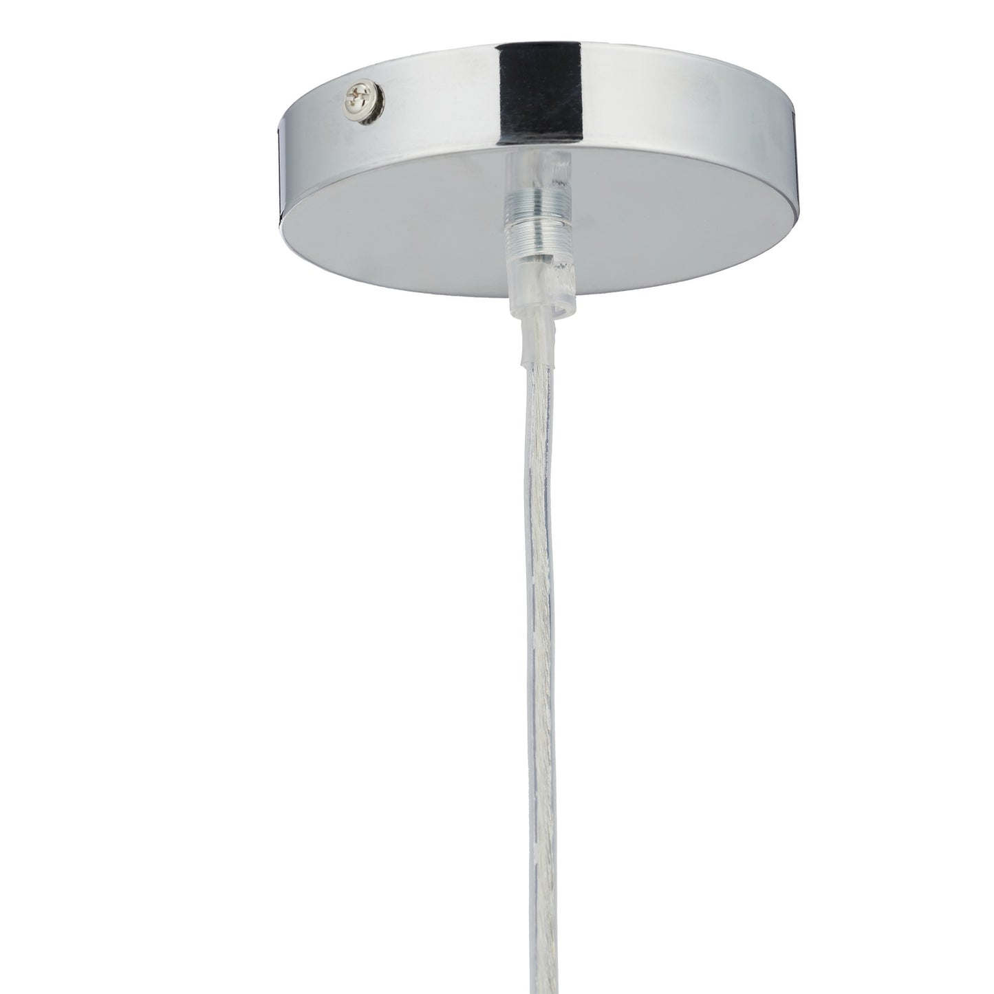 Pendant lamp with crystals