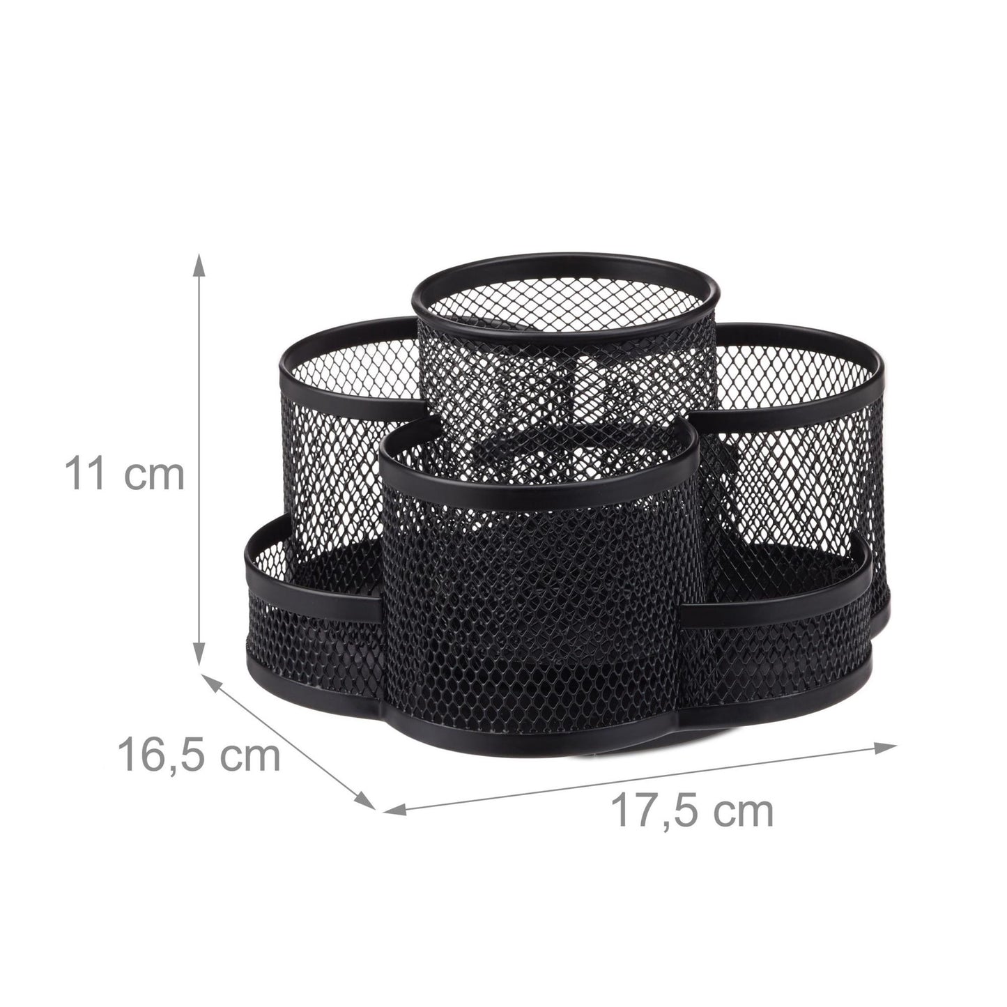 Pen holder 7 compartments metal