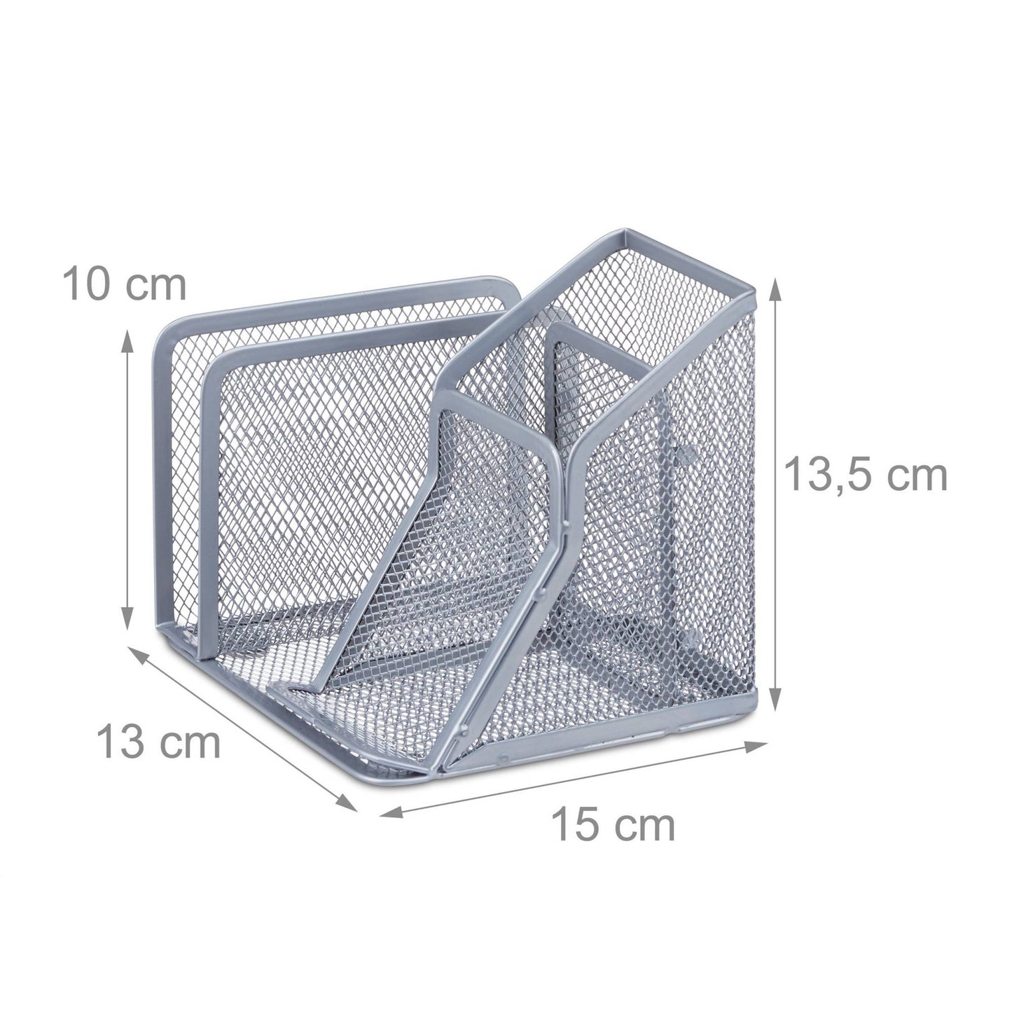 Pen holder in mesh with letter holder