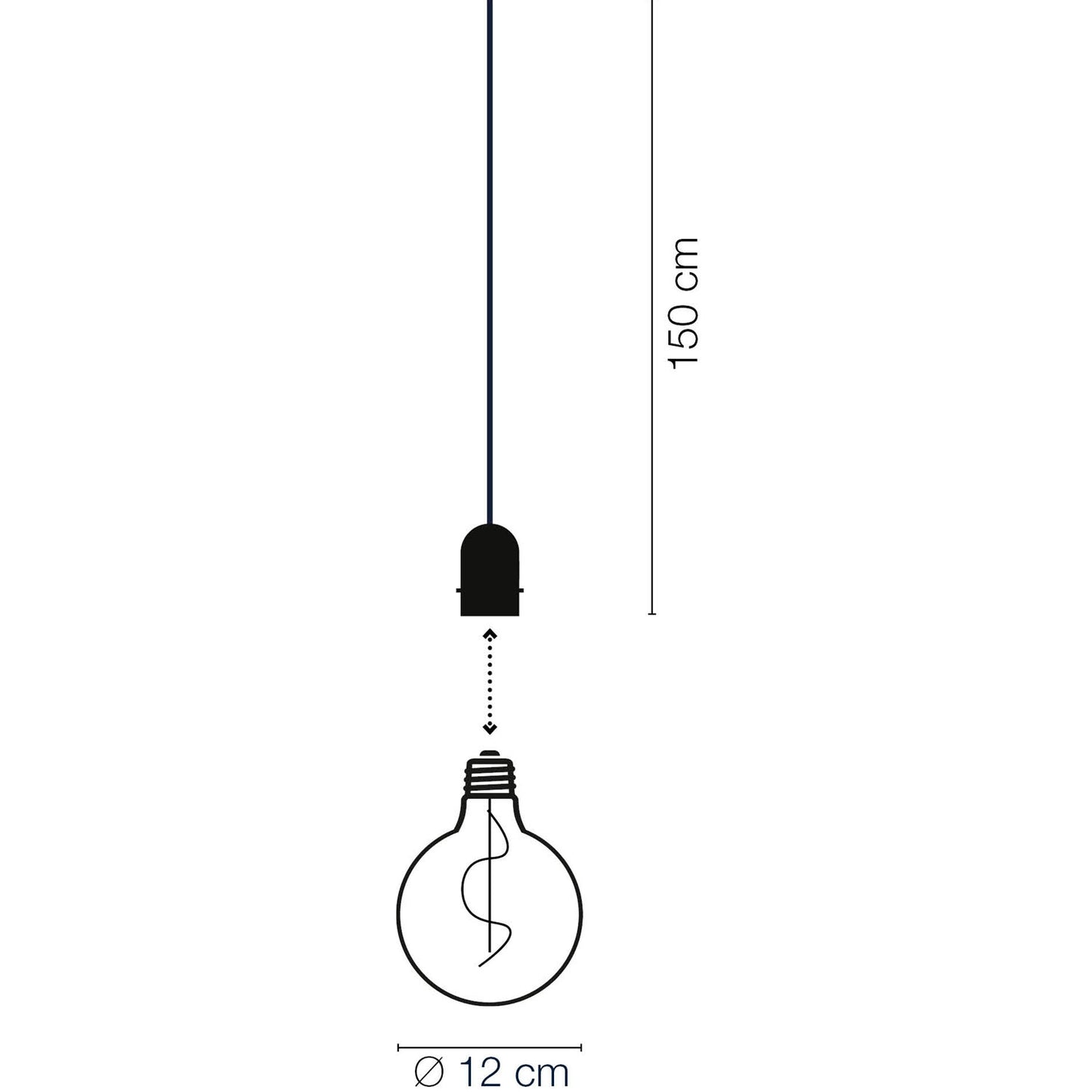 Penny Pendant lamp Gravity + DecoBulb XL Vintage