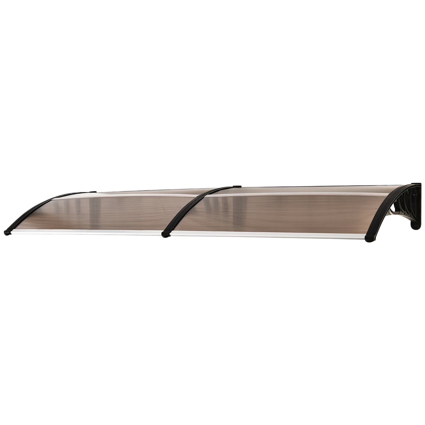 Door canopy in polycarbonate, sun & rain protection, 75x195 cm