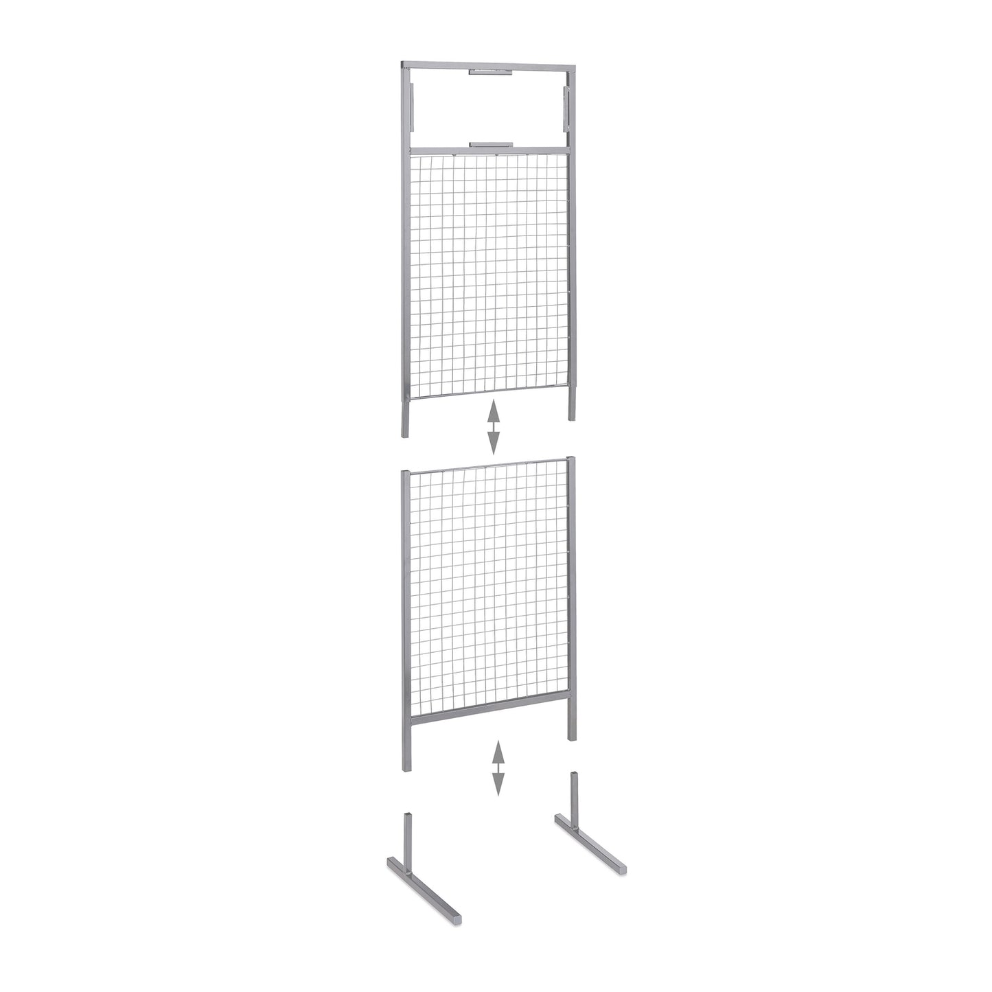 Perforated metal stand with 20 hooks
