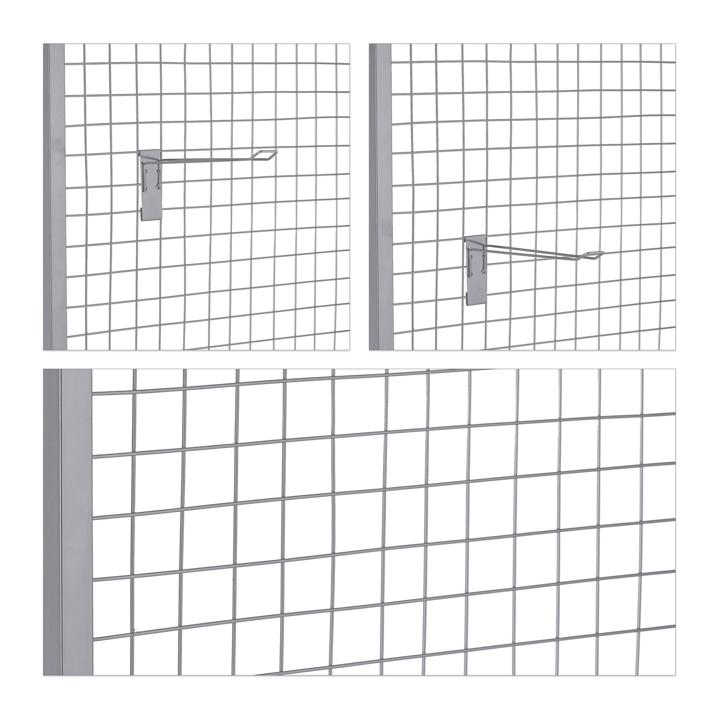 Perforated metal stand with 20 hooks