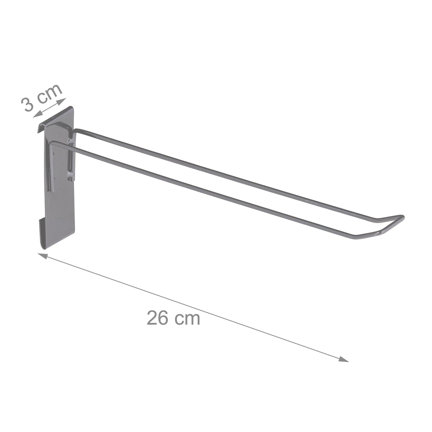 Perforated metal stand with 20 hooks